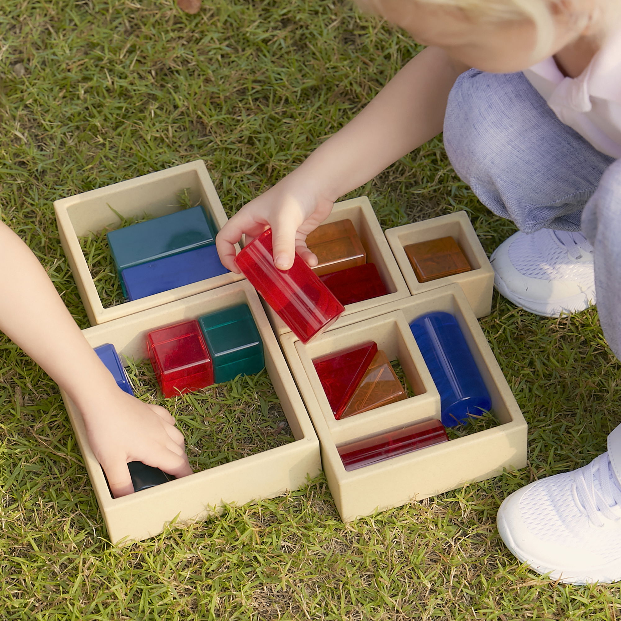 Entdecker Quadrate, natur, 6-tlg.