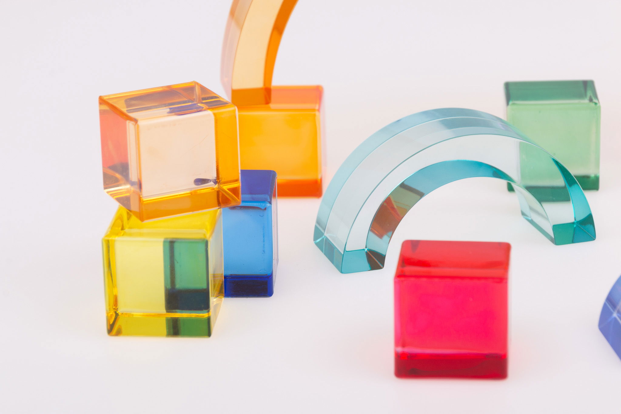 Regenbogen Acrylsteine, 7-tlg.