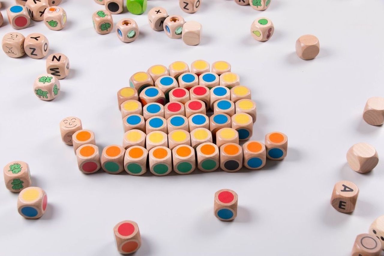 Würfel-Set, 4 versch., 200er-Pack