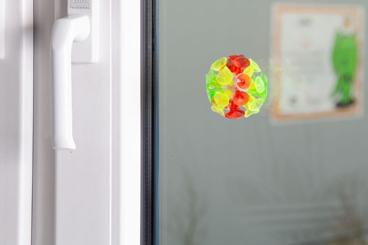 Ball mit Saugnäpfen und Lichteffekten, Ø 5,5 cm