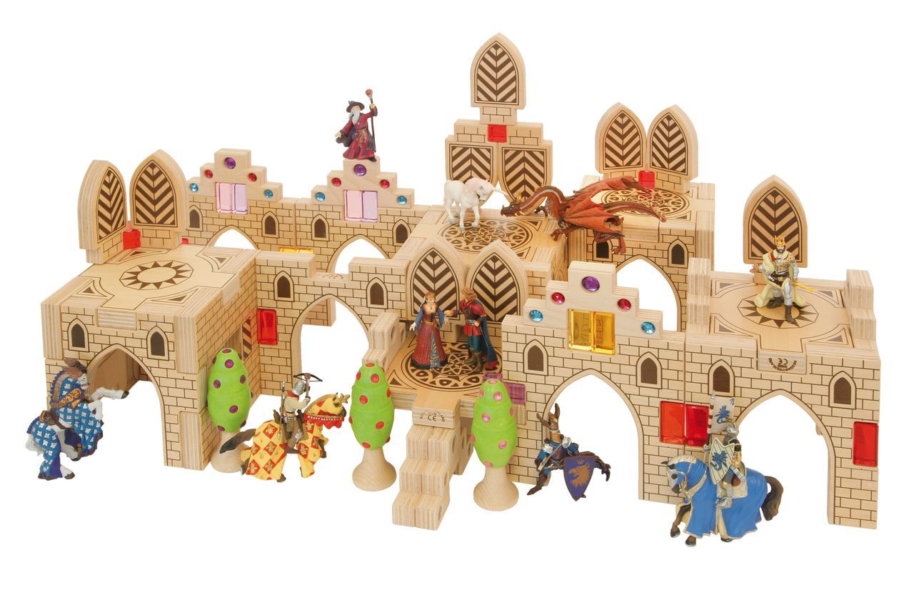 Akropolis Set mit Holzkiste 24 tlg.