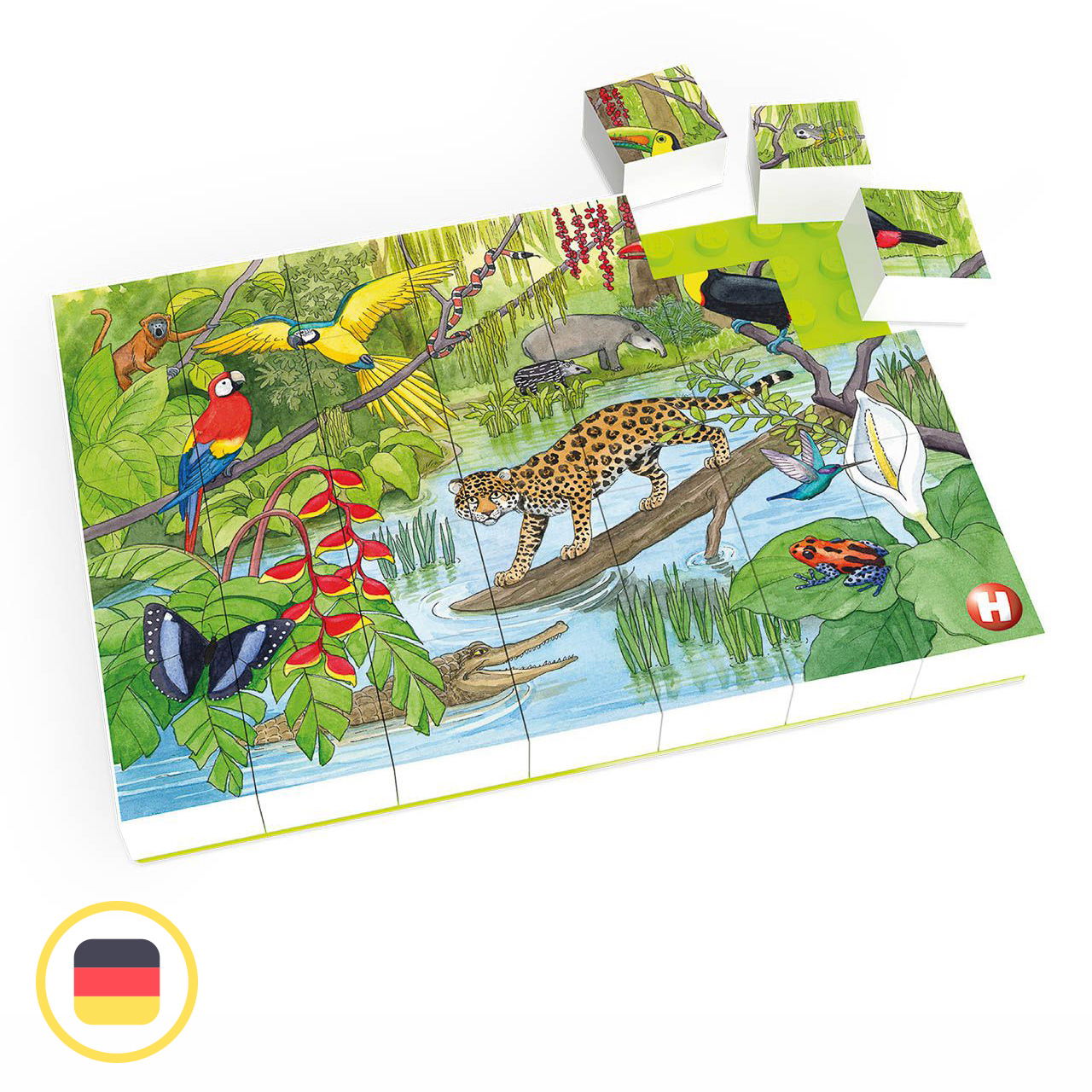 Hubelino Puzzle Tierwelt im tropischen Regenwald
