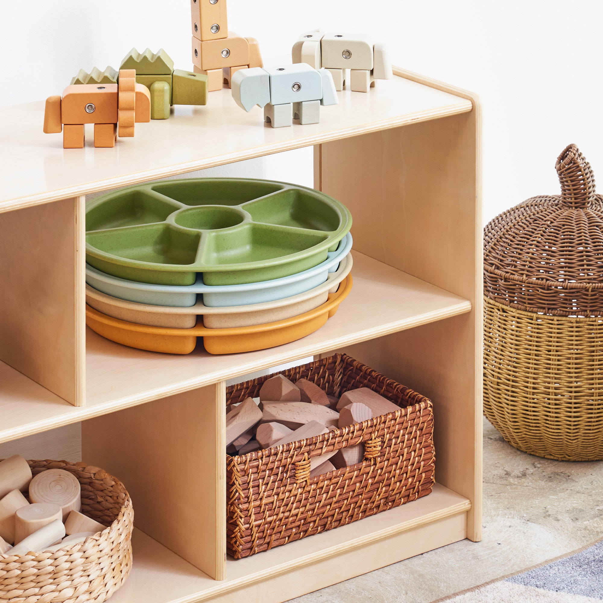 Sortierschalen, Erdfarben, 4er-Set