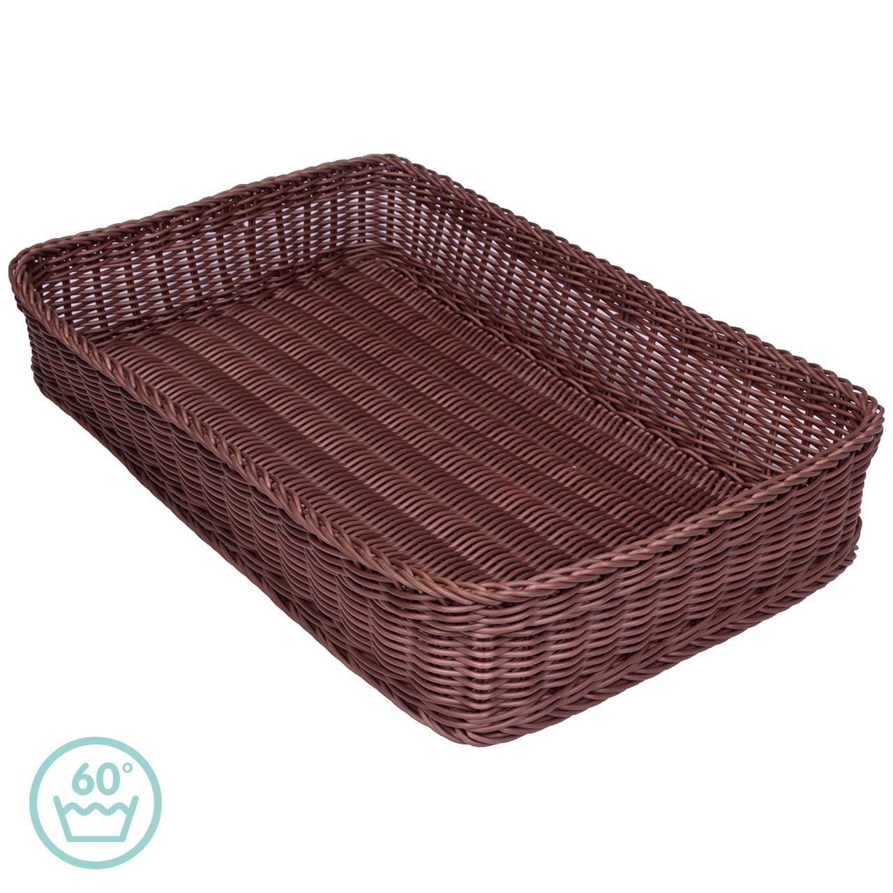 Flechtkorb 300er, rechteckig, braun
