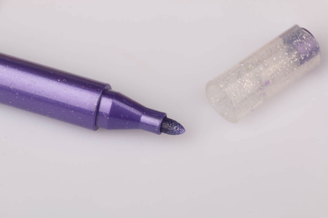 Glitzer - Fasermaler 12 tlg, 12 versch. Fb