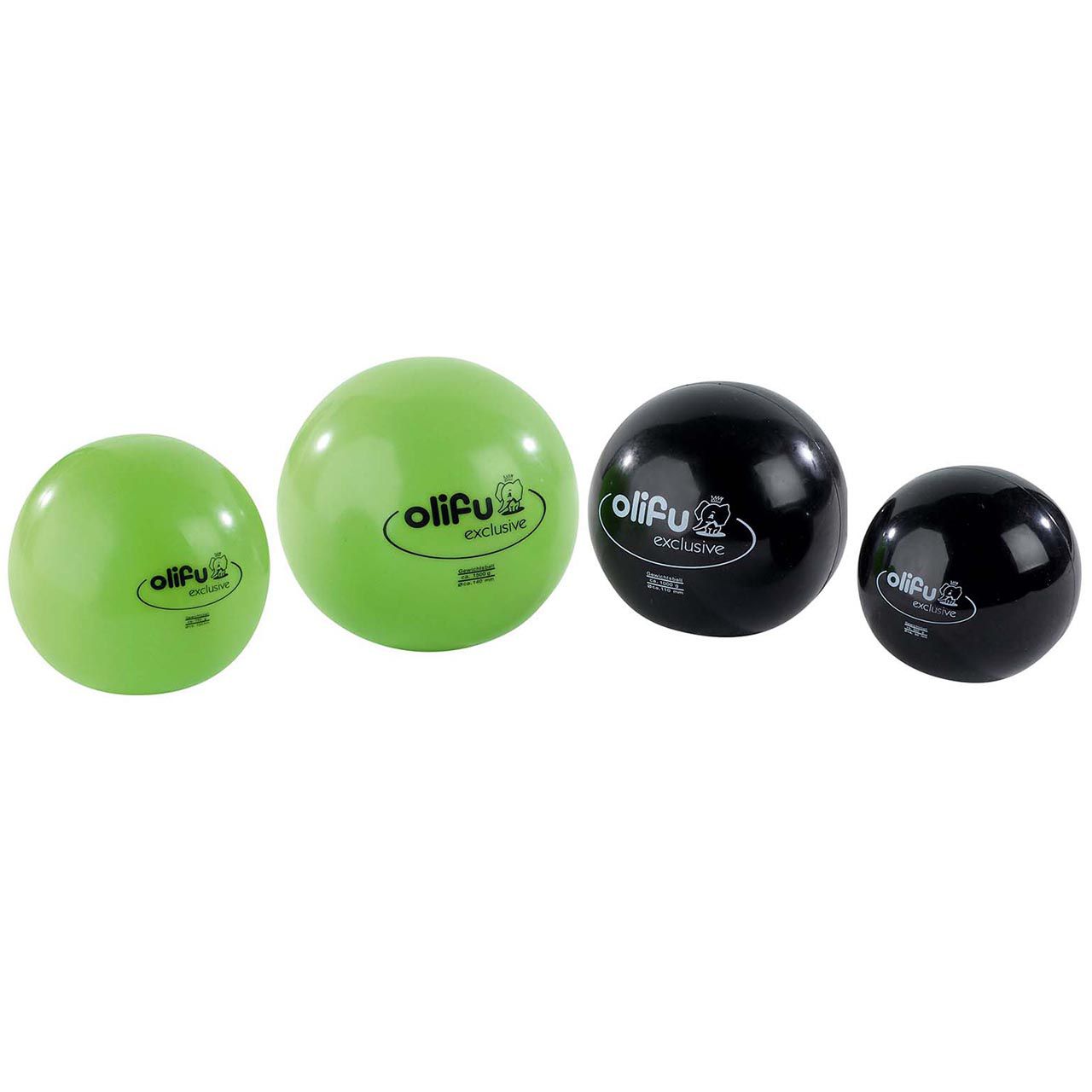 Therapie- & Gewichtsball, 4 versch., 4er-Pack