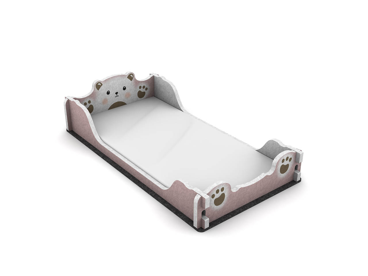 olifu Akustik Krippenbett, rot