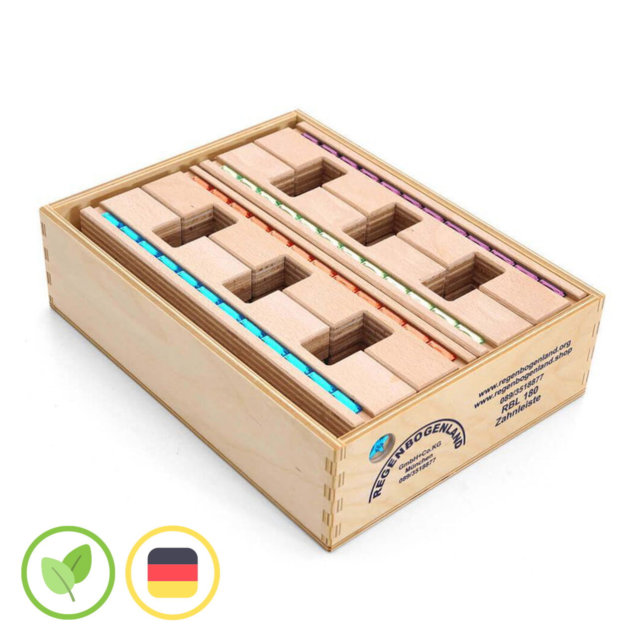 Lichtleisten 12 Stck im Holzkasten