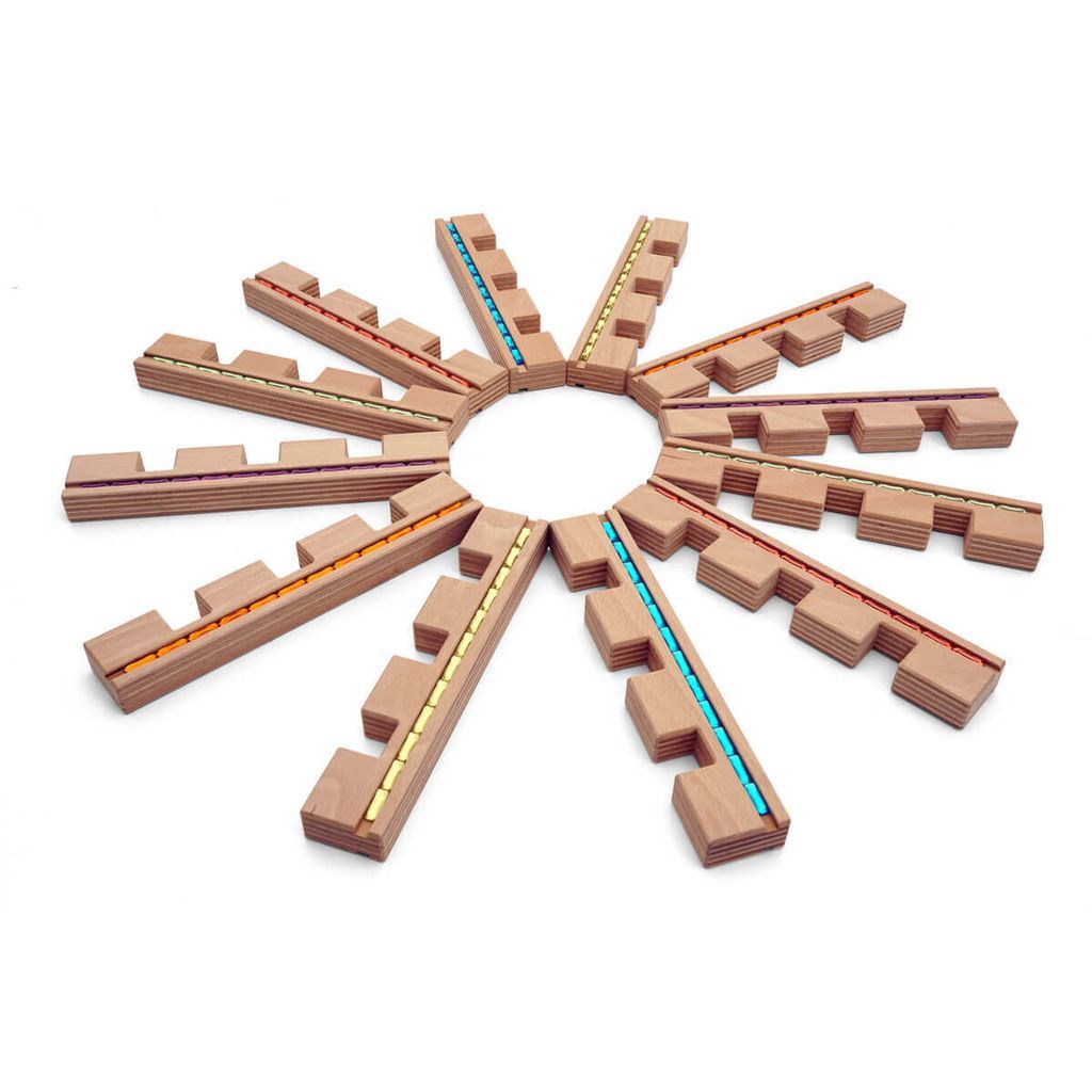 Lichtleisten 12 Stck im Holzkasten