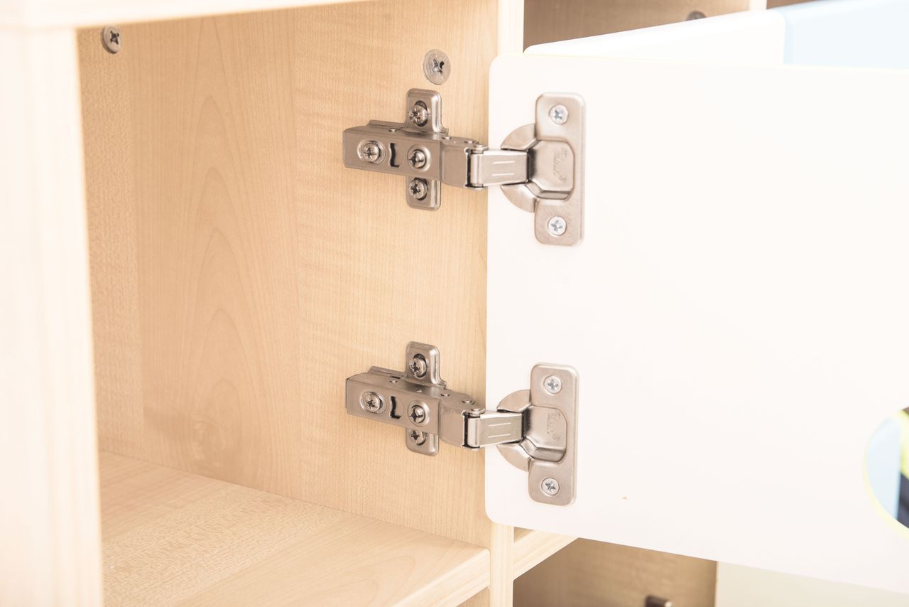 Garderobenschrank 2er mit Türen und Sitzbank 31cm