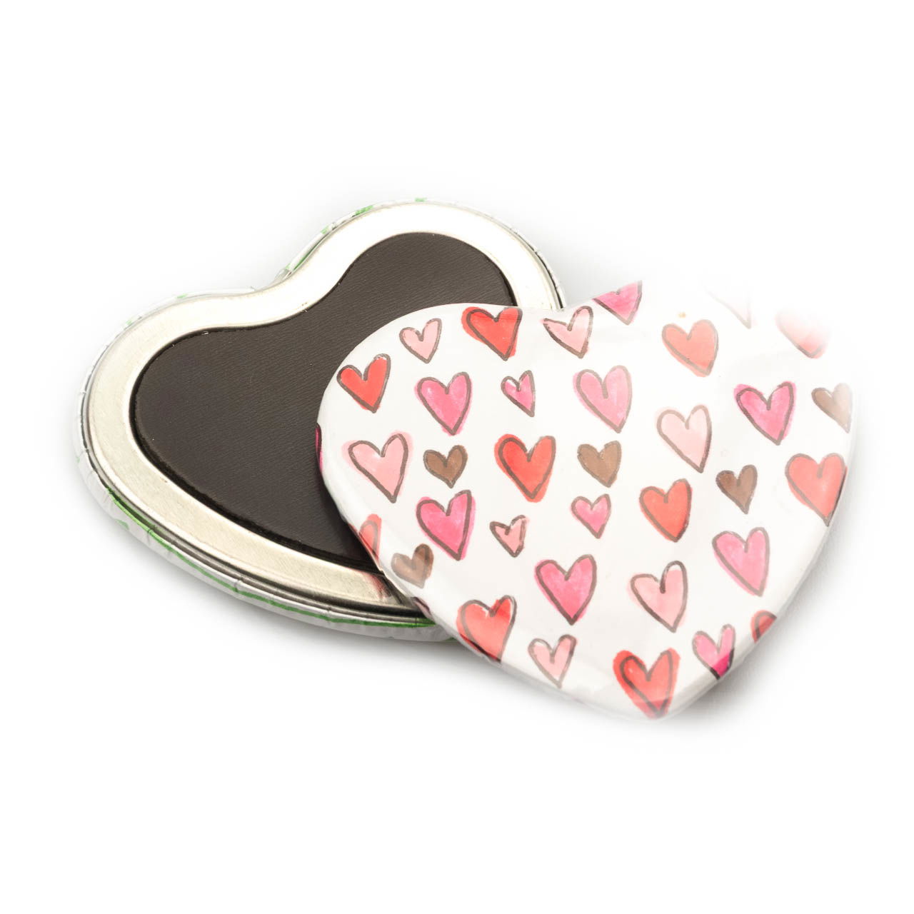 Magnetbutton Herz 52x57mm für Easy Stanzbuttonmaschine