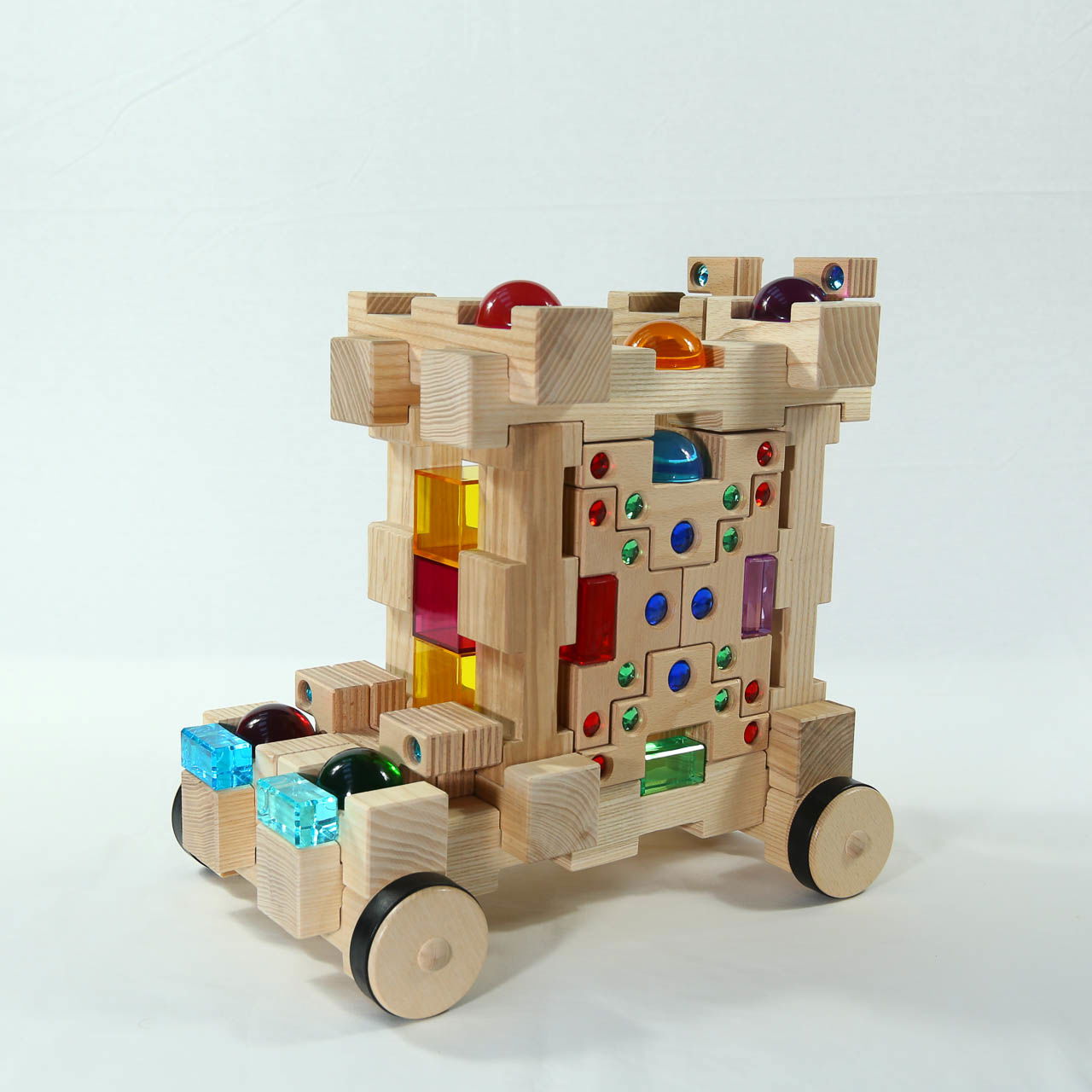 4/4 Bausteine Räder 2er Baustein, 4-tlg.