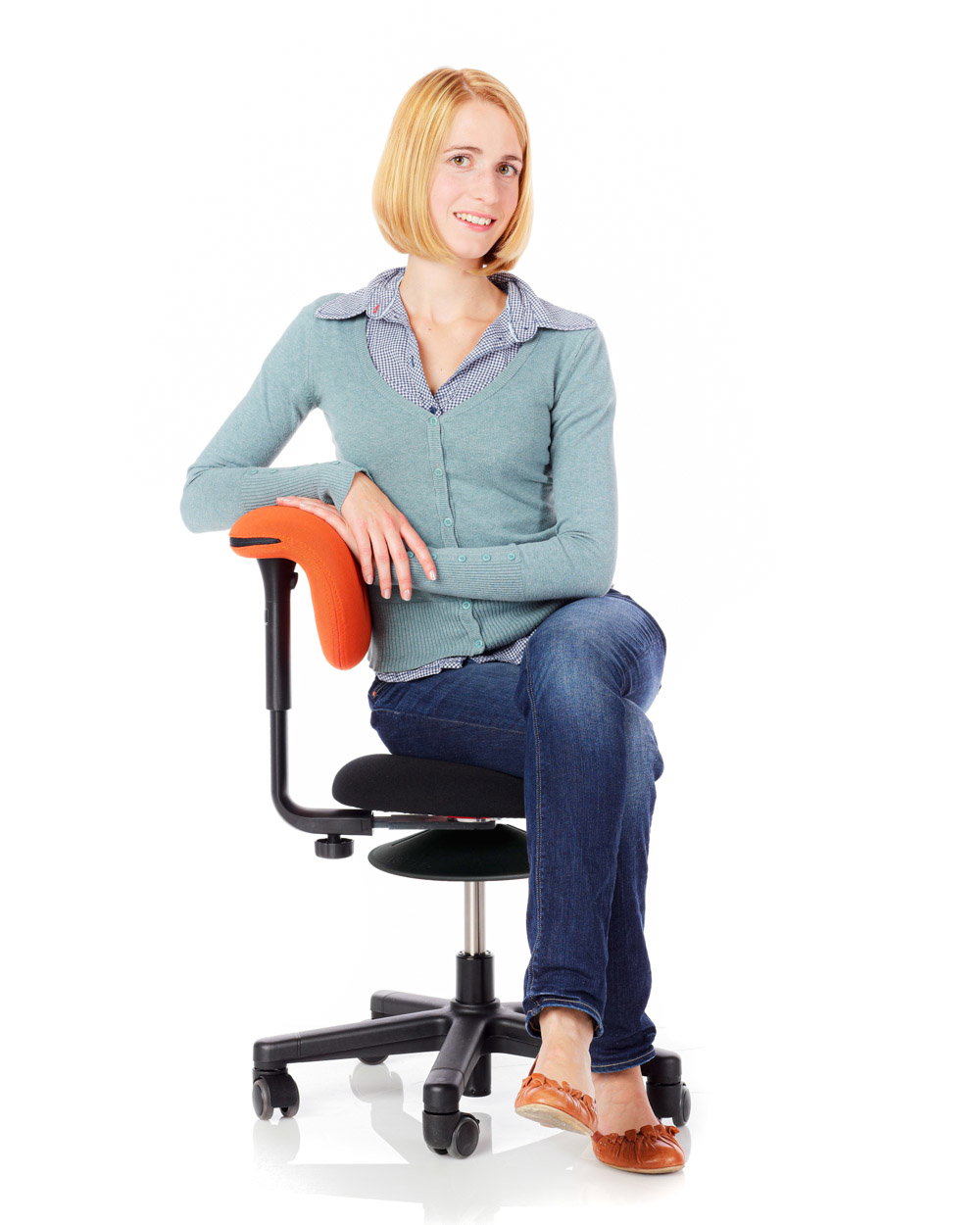 Chairgo smoover Maxi, Sitzfläche 42 cm, Sitz höhenverst. 44-55 cm, Rückenlehne verstellbar