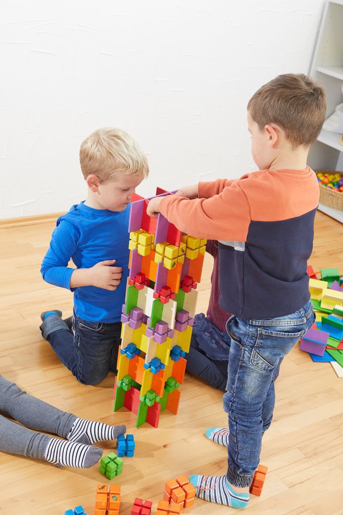 Bau Dir Was Kontruktionswürfel, groß & mittel,bunt, 30er-Pack