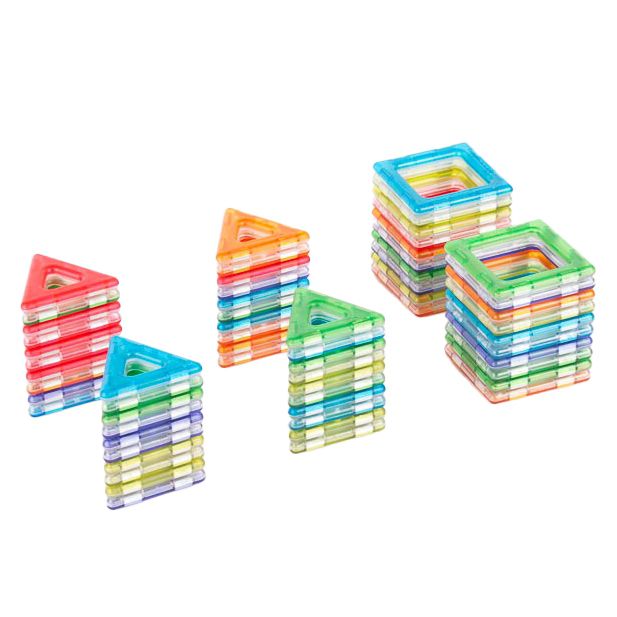 Magnetic Polydron Set E, 64-tlg.