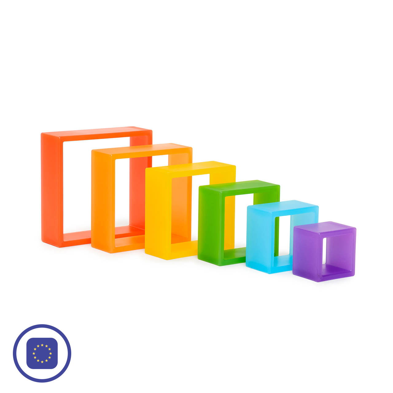 Entdecker Quadrate, bunt, 6-tlg.