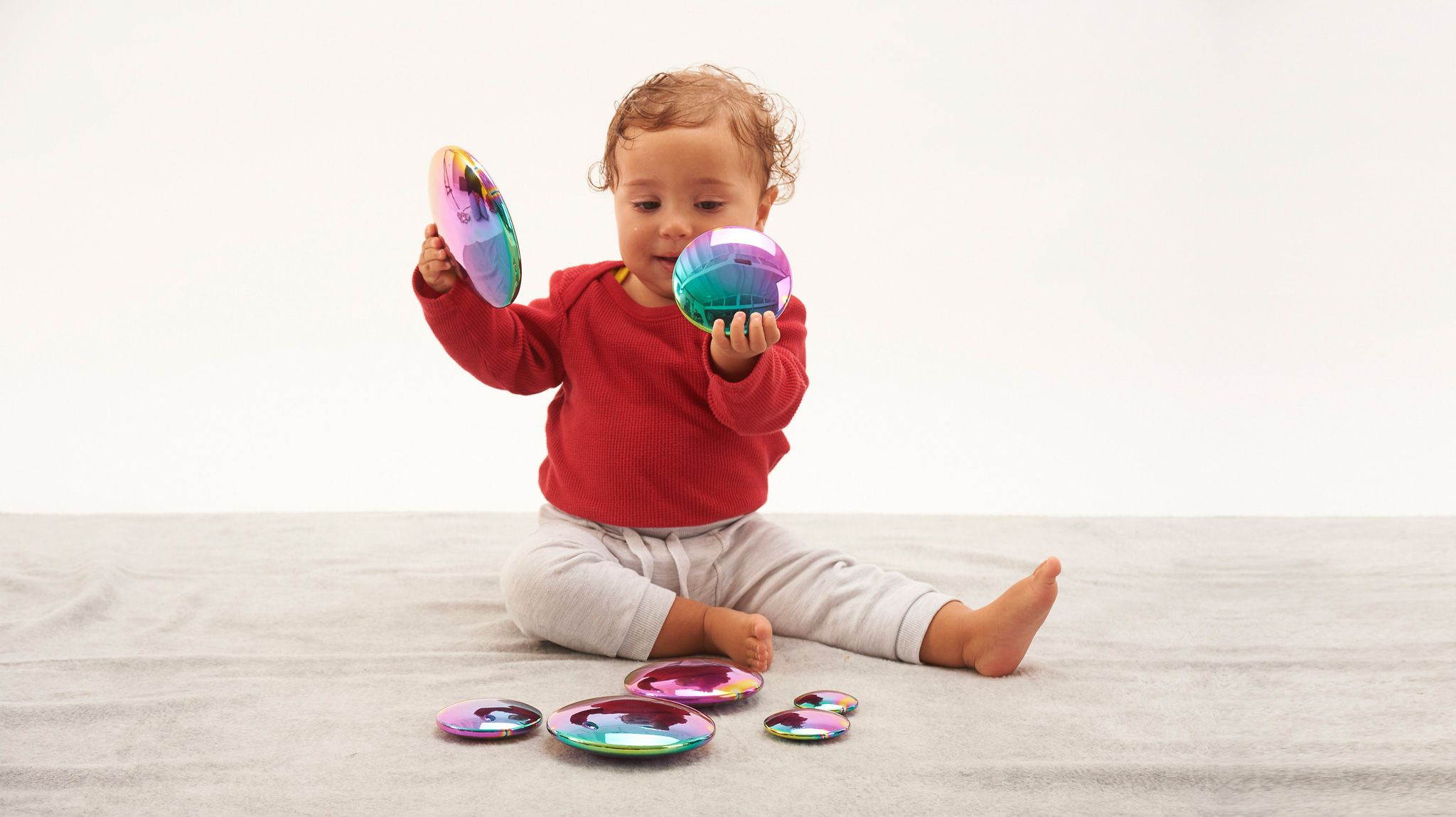 Sensorik- refklektierende Buttons, bunt, 7-tlg.