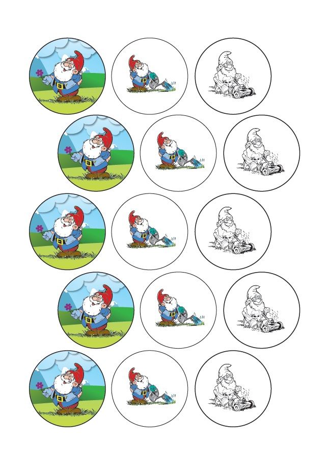 60 mal Button Vorlage für 37 mm 6 versch. Motive