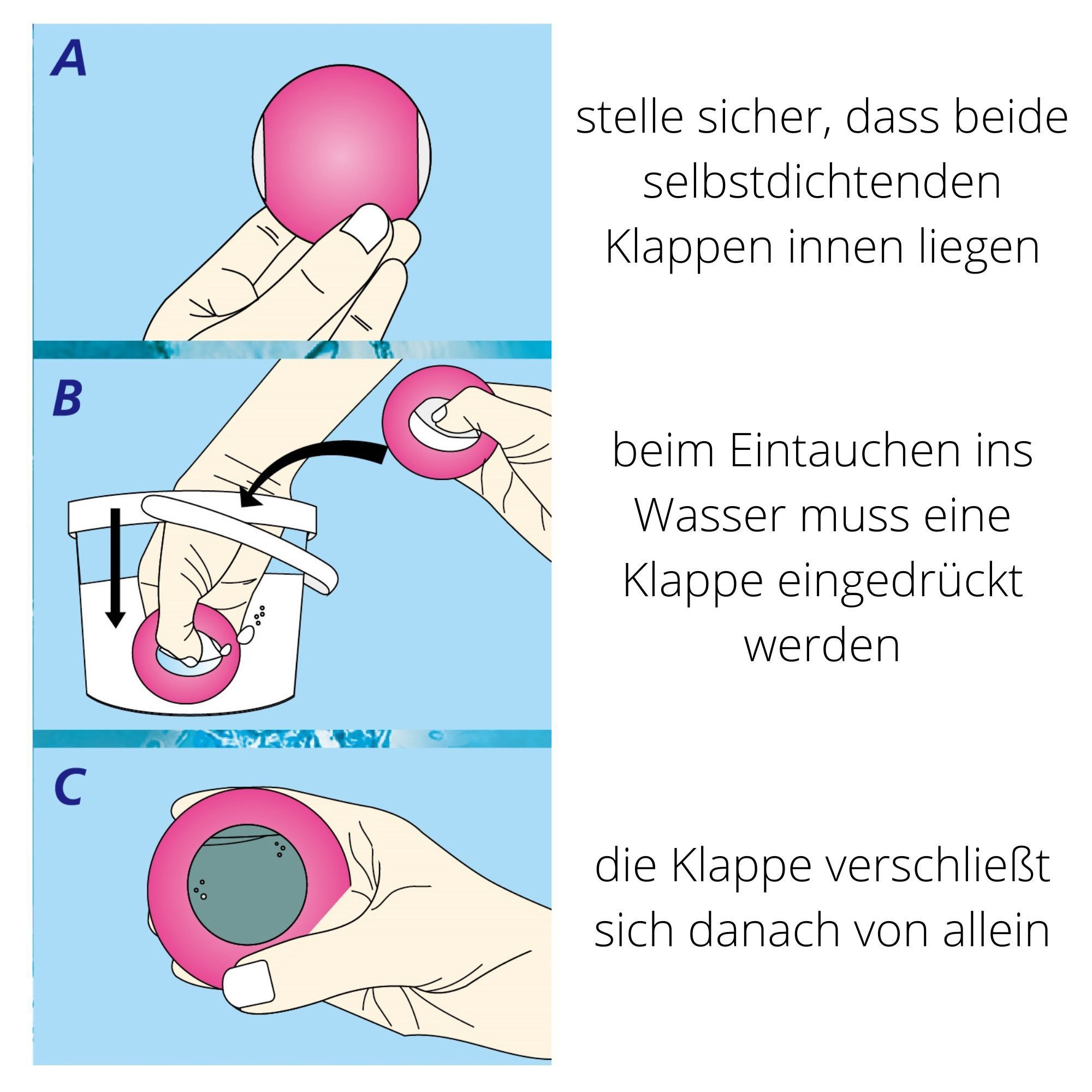 Wasserbomben 3er-Pack im Netz