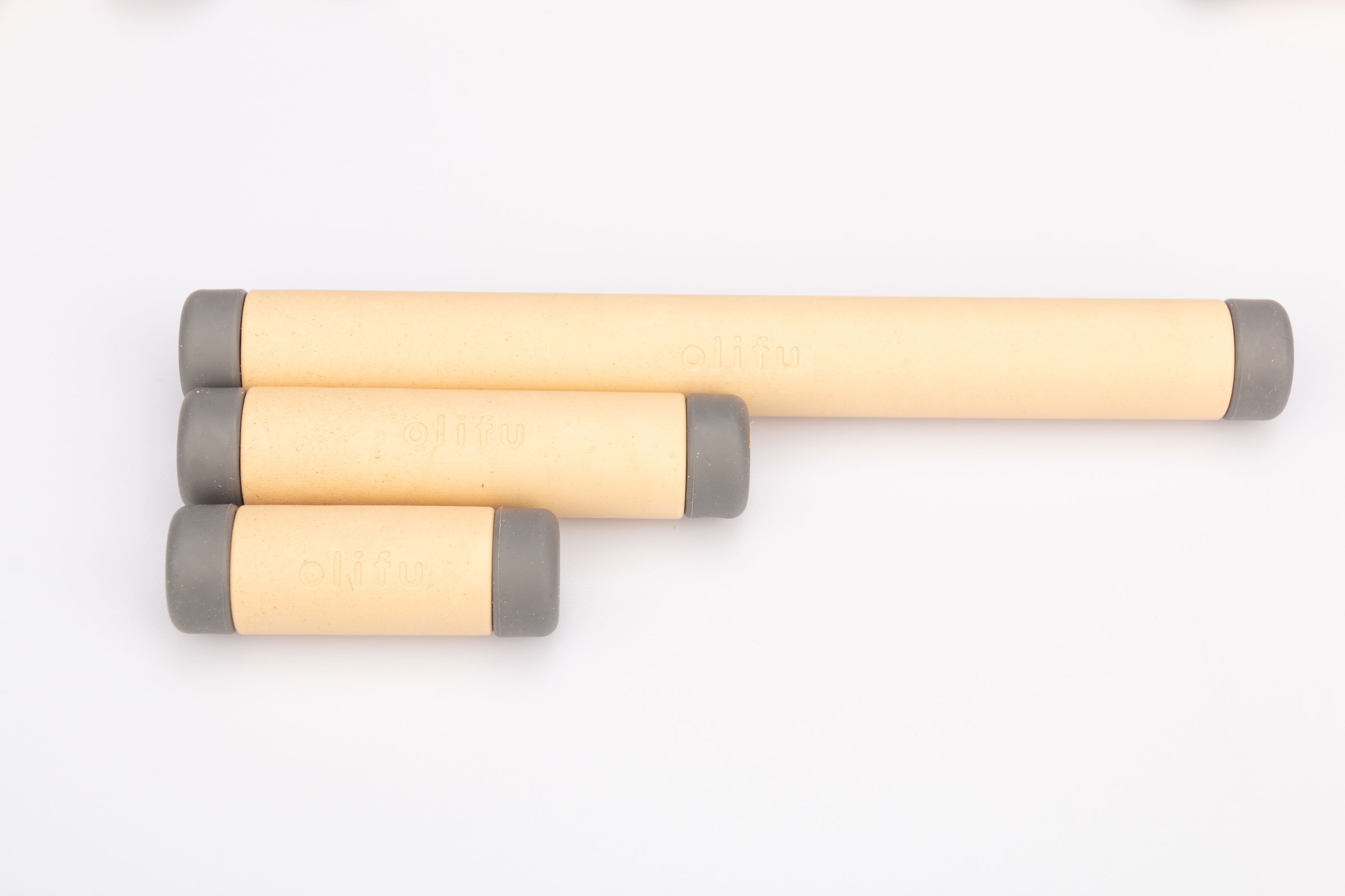 KuKo Stäbe, 3 versch., grau, 24er-Pack