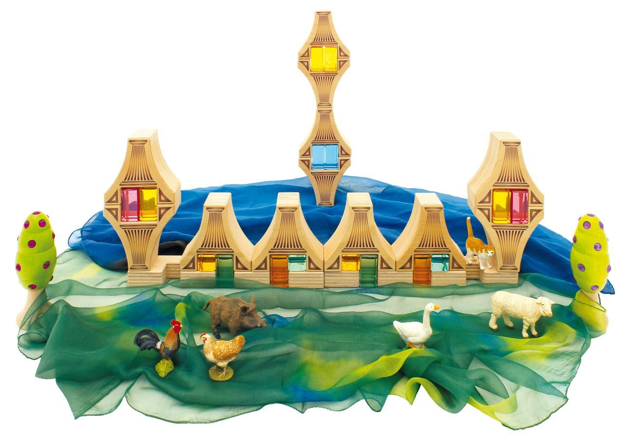 Viadukt Set mit Holzkiste 12 tlg.