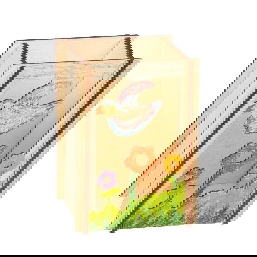 Windlicht Motiv Taube