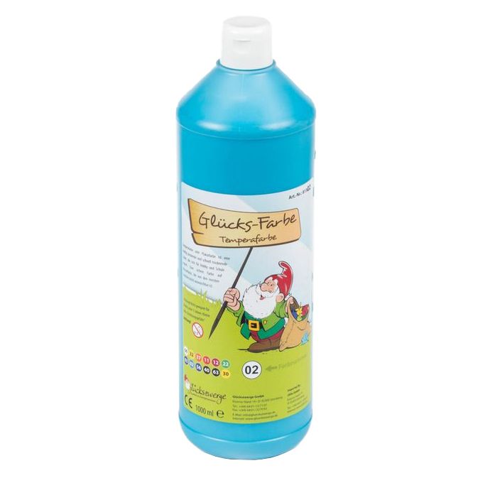 Temperafarbe 1.000 ml hellblau