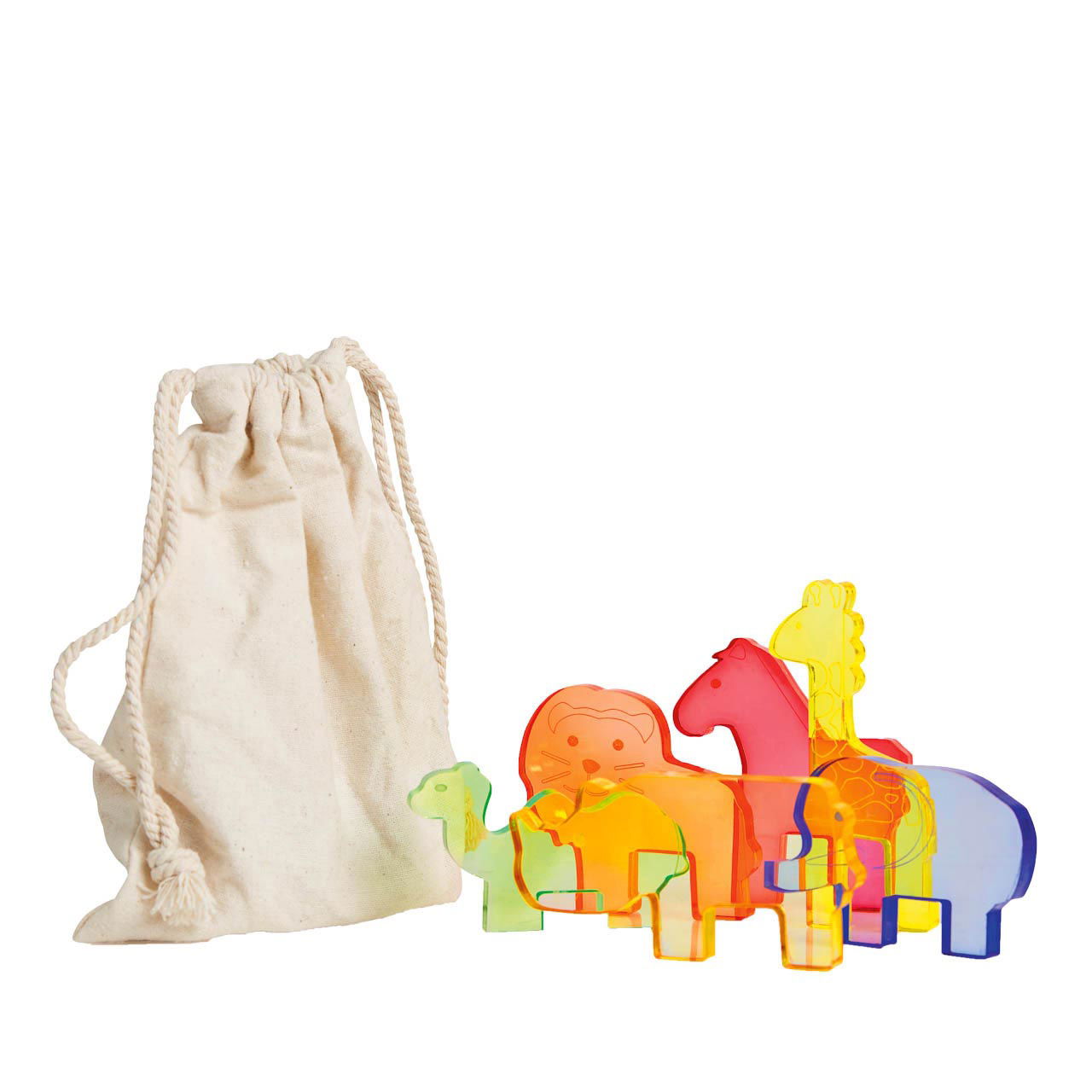 Acryl Wildtiere 6er-Set