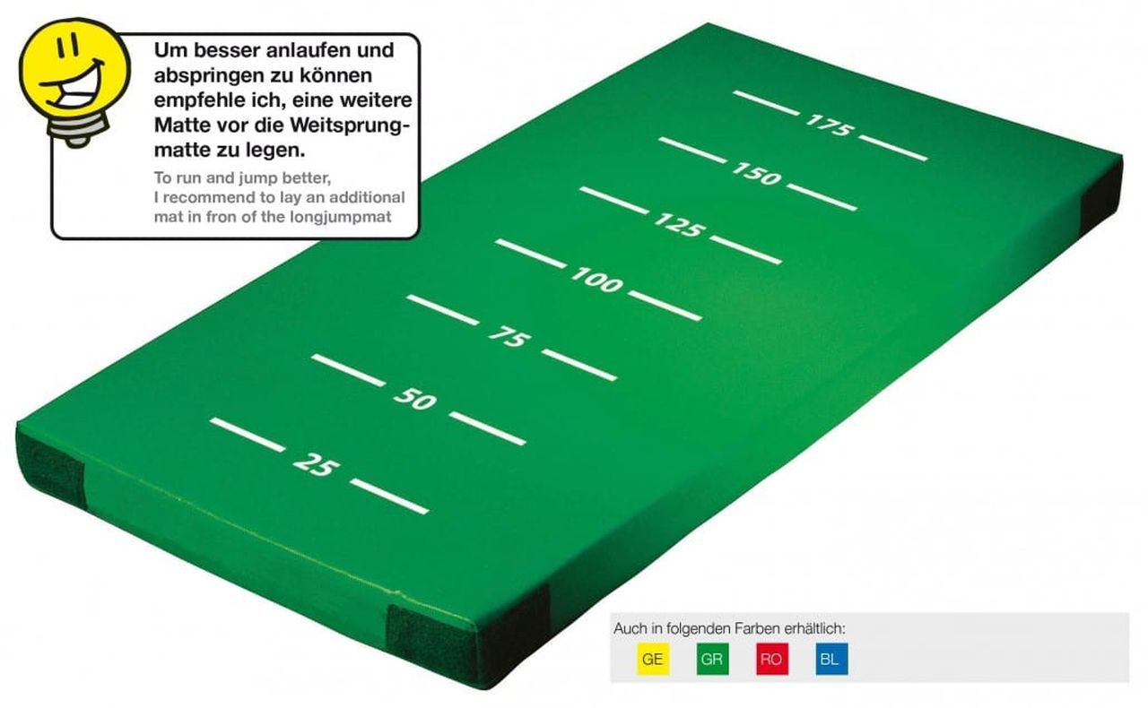 Spielmatte Weitsprung Farbe frei wählbar: