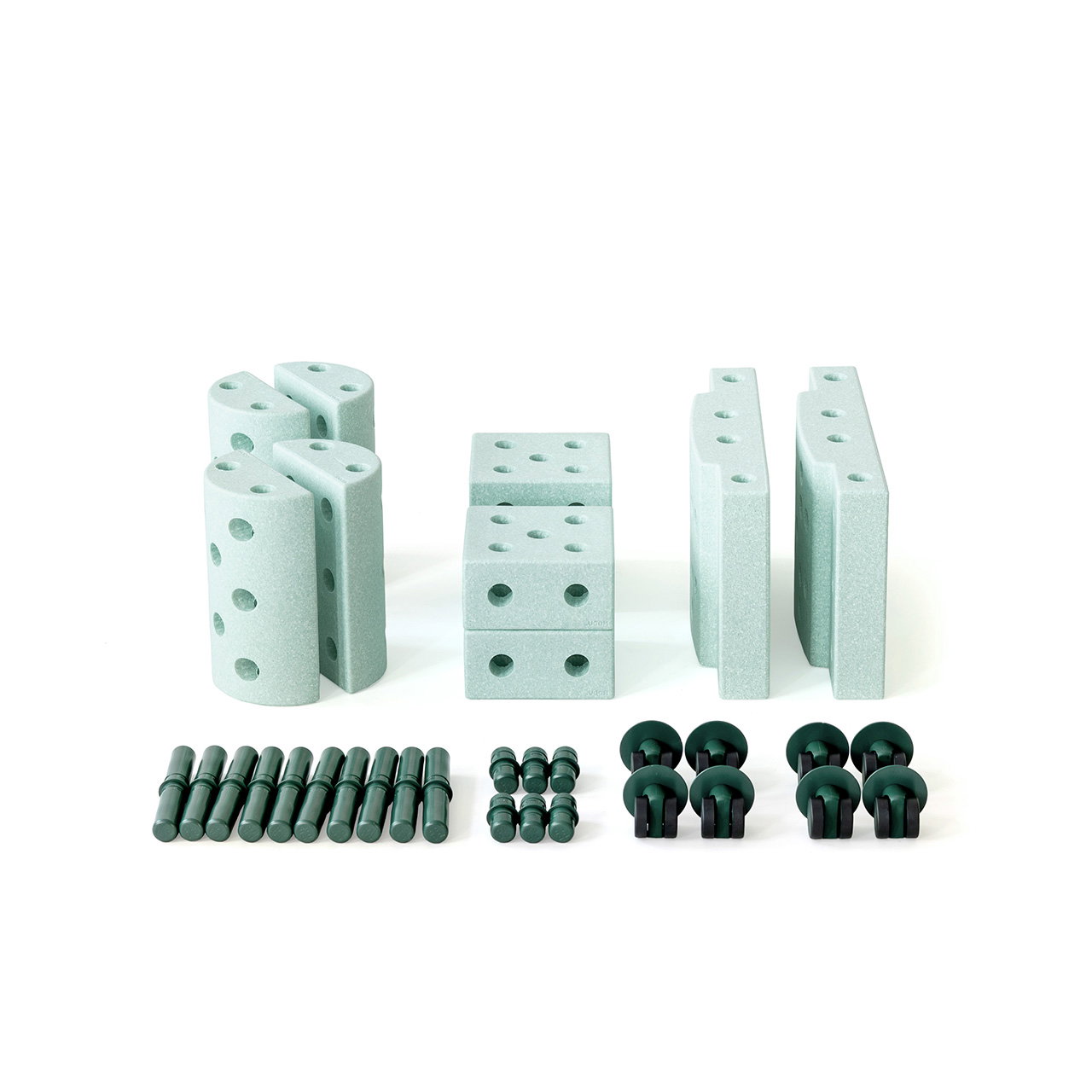 MODU kleines Lersnpielzeug-Set, Ocean Mint, 34-tlg