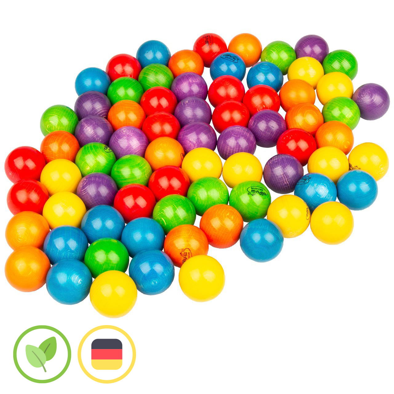 KuKo 4er-Kugel, bunt, 72er-Pack