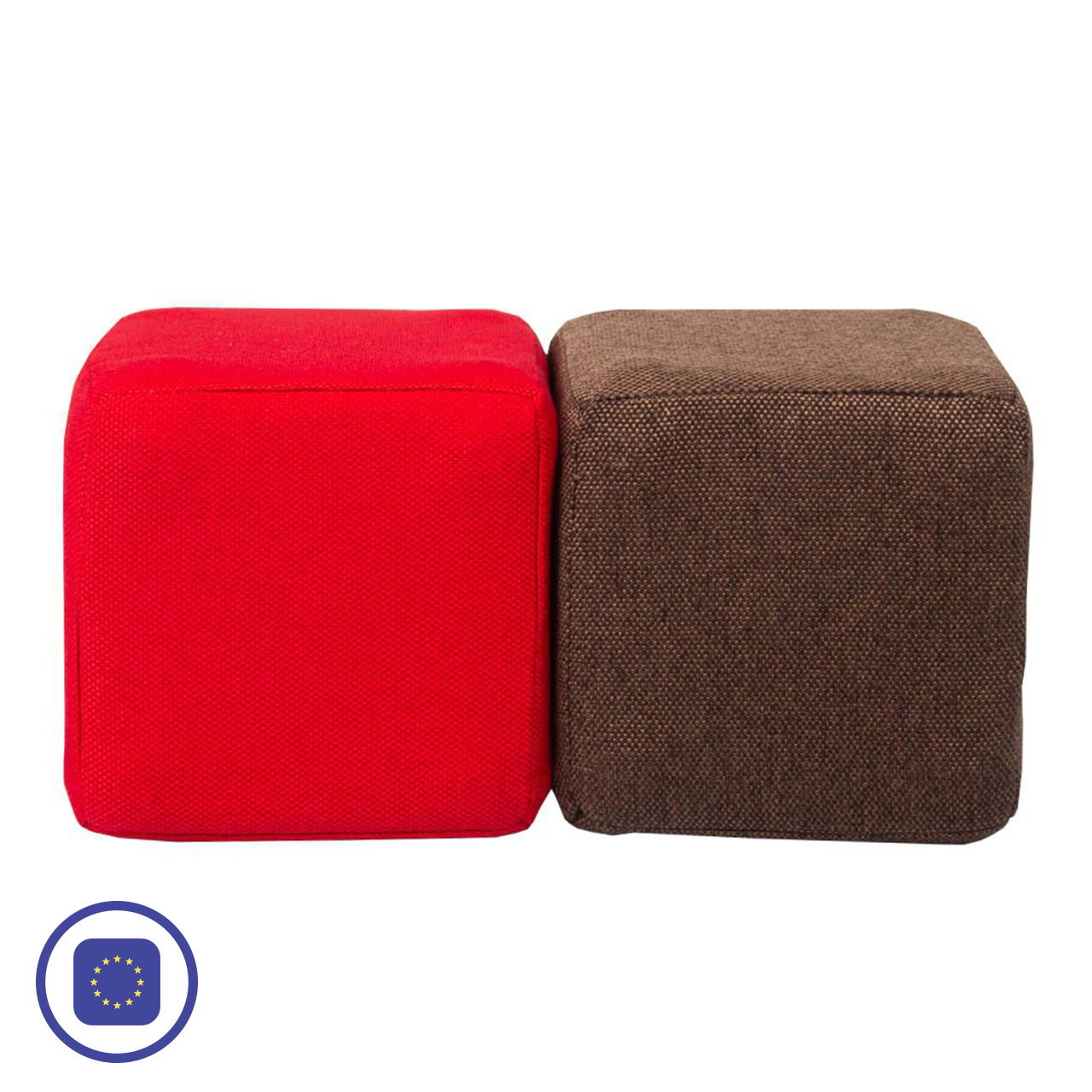 JollyHeap Magnetbausteine 100er Pack, rot/braun