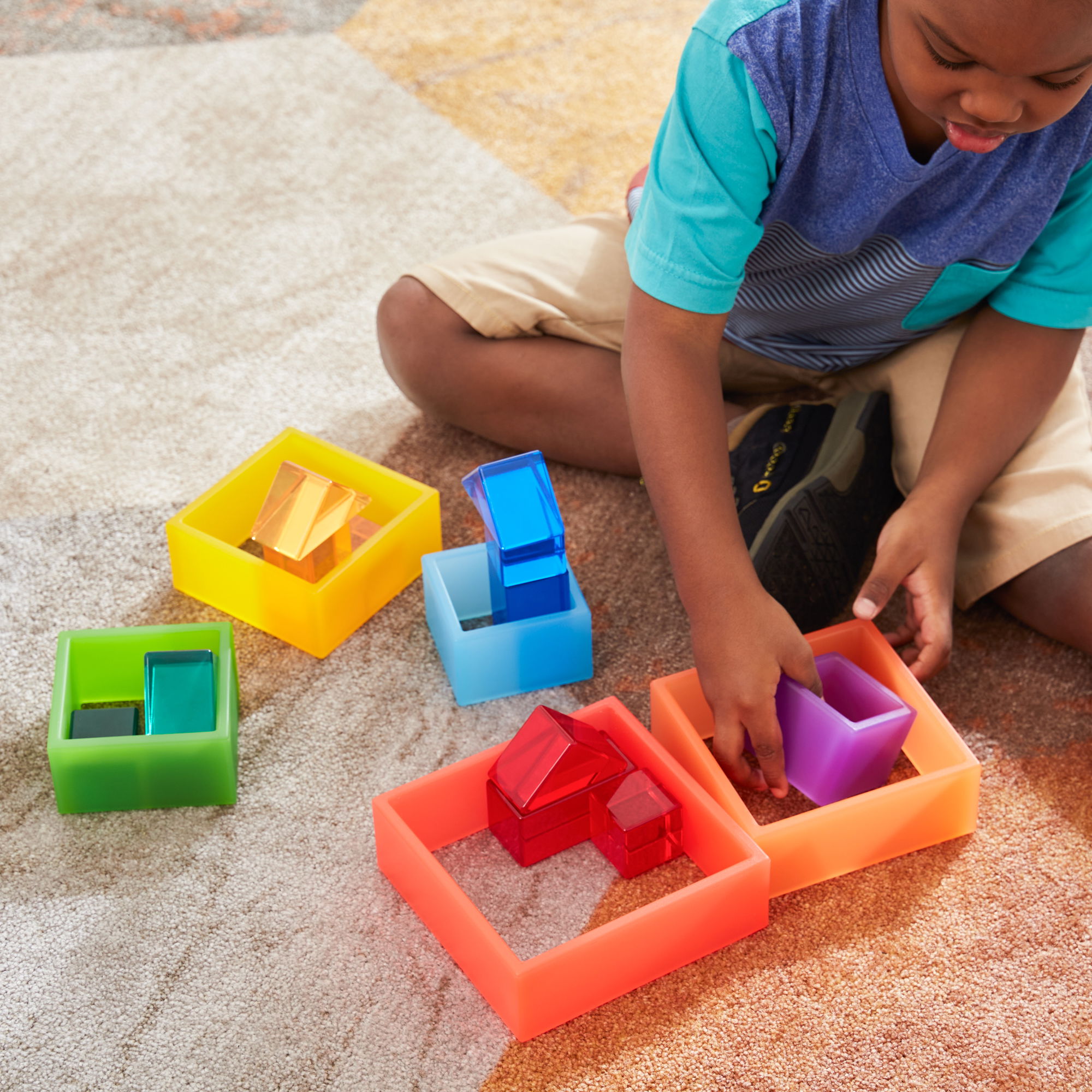 Entdecker Quadrate, bunt, 6-tlg.