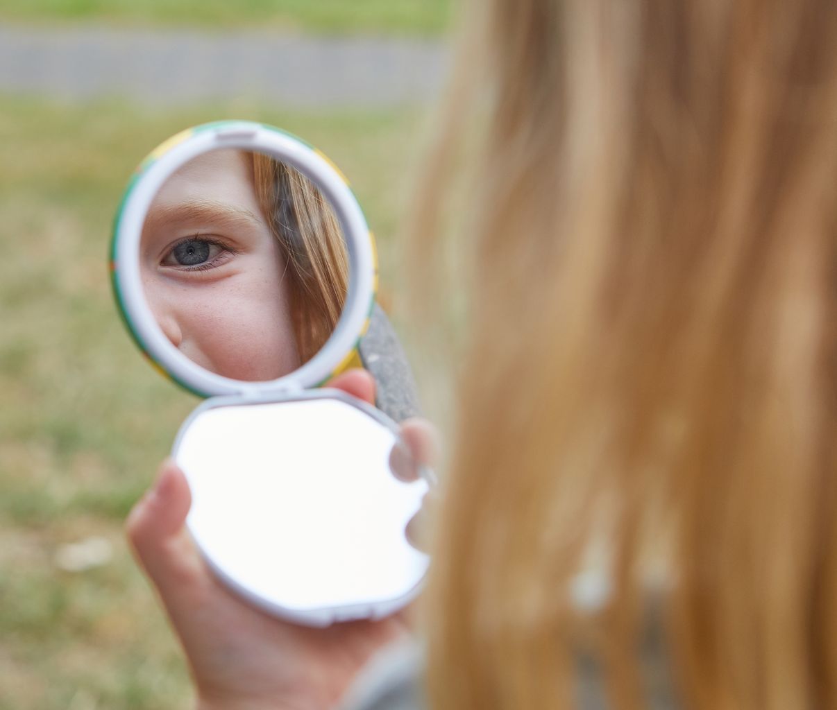 Spiegelbutton Easy zum Aufklappen 58mm 50er Pack