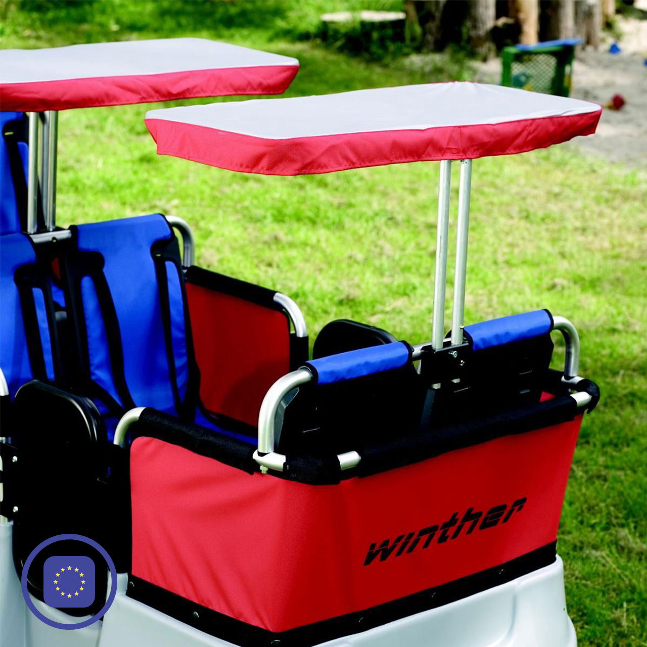 Winther Sonnenschutz für 2 Sitze für Kinderbus