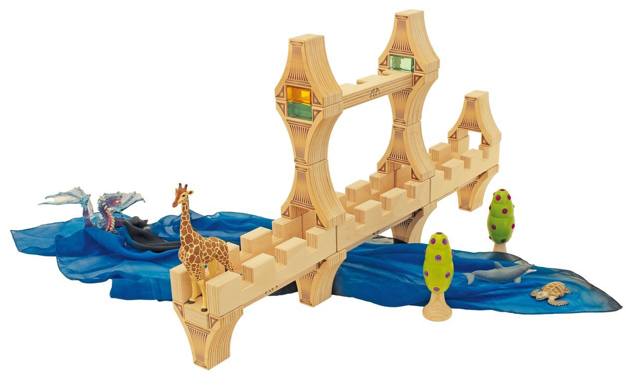 Viadukt Set mit Holzkiste 12 tlg.