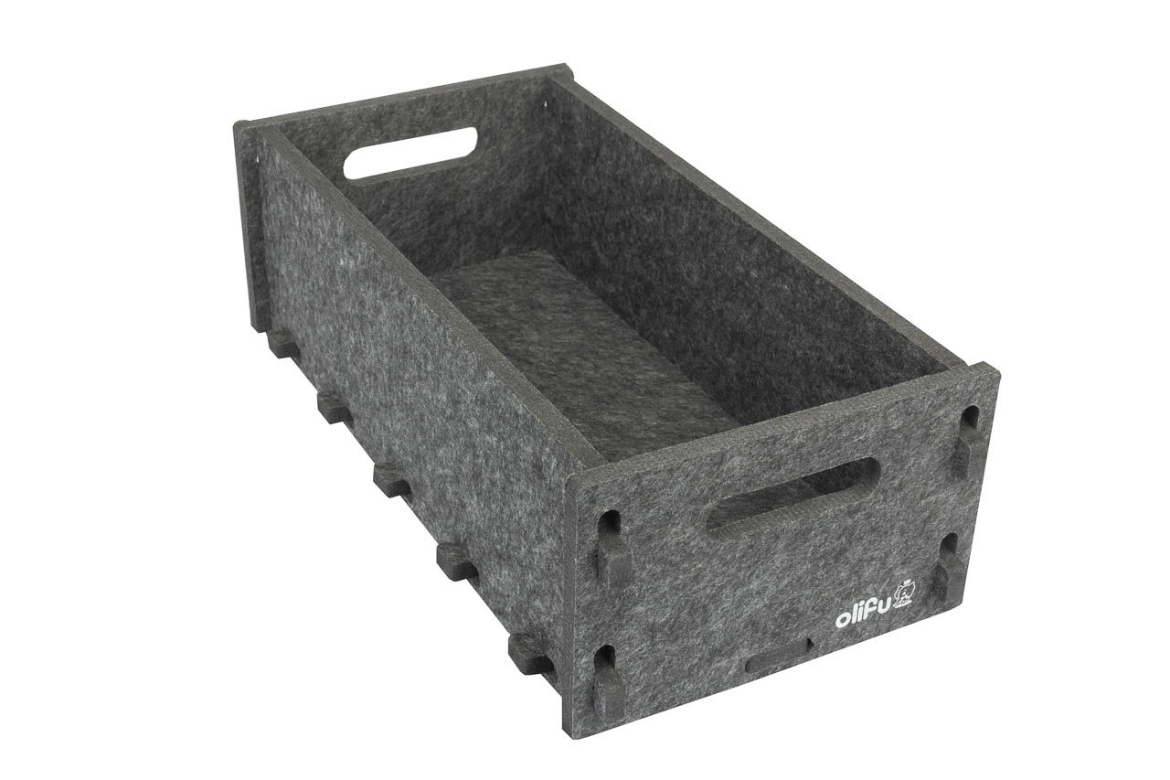 olifu Akustik Aufräumbox, klein, anthrazit