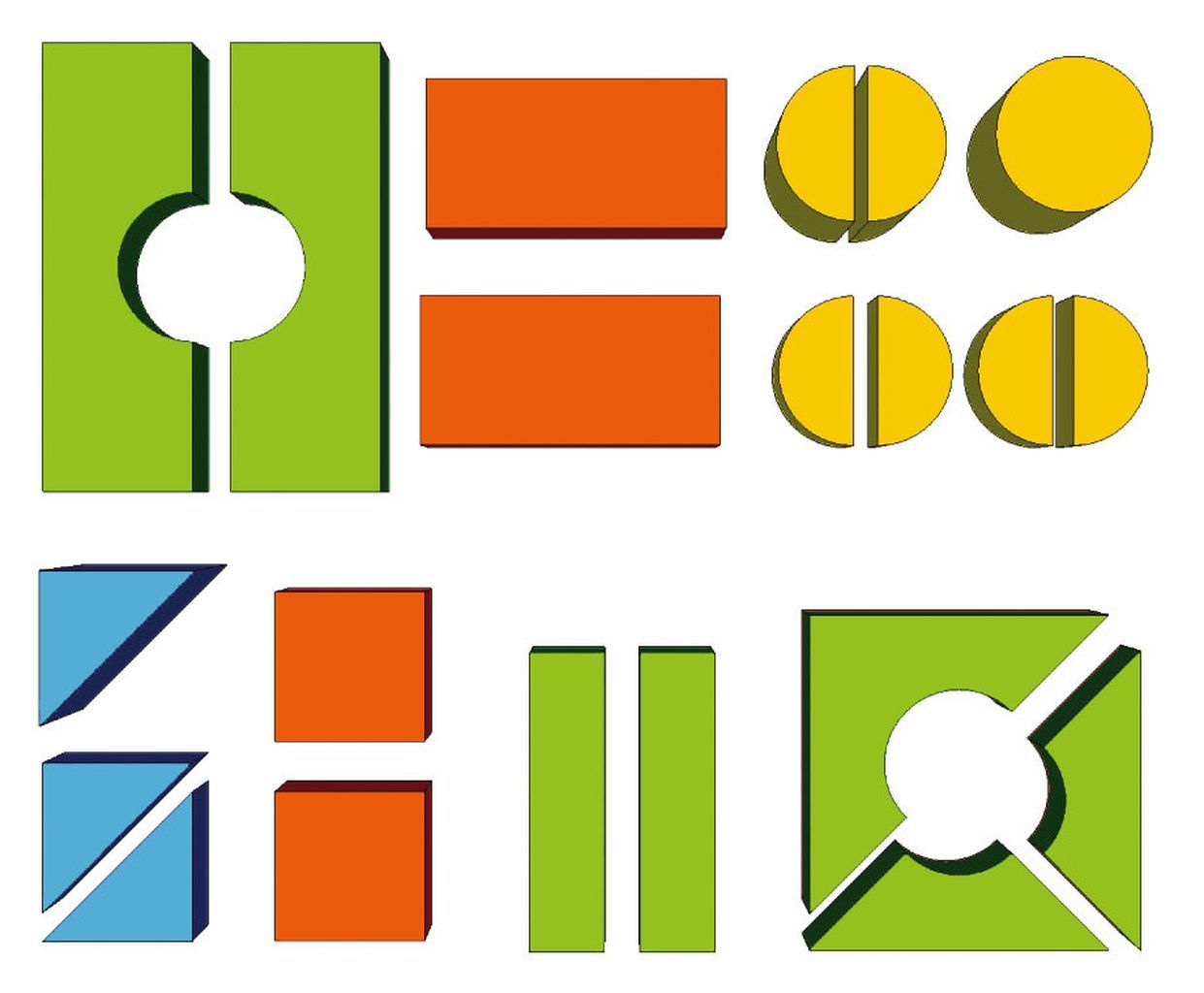 Bausteineset MAXI, 21-tlg.