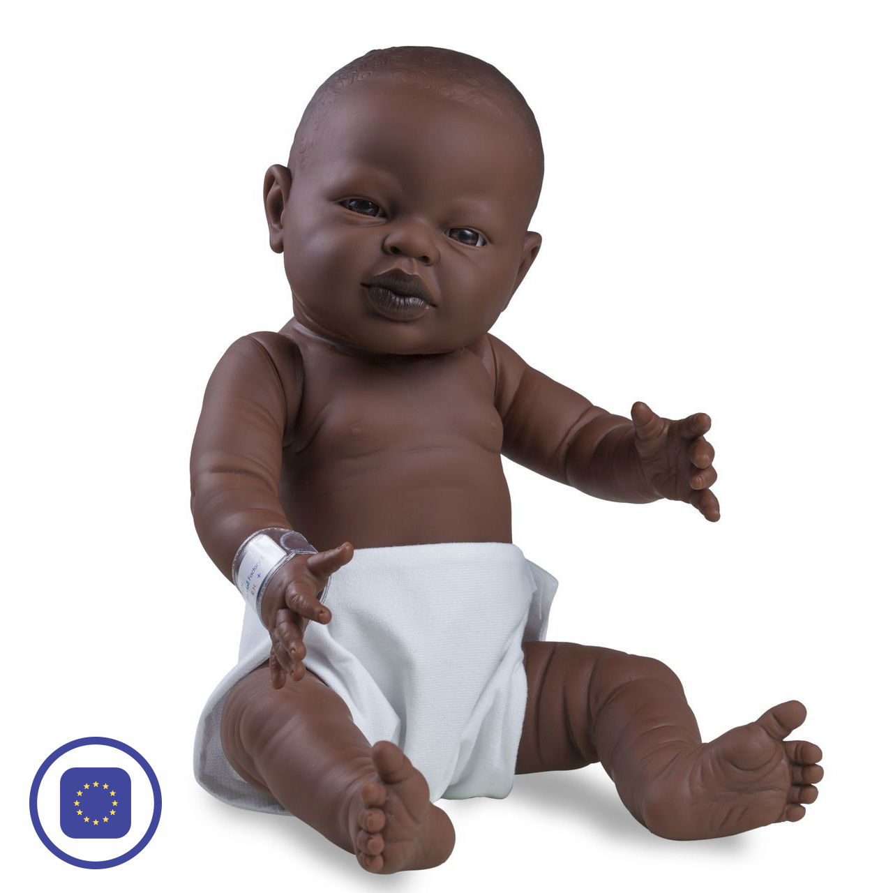 Babypuppe Junge dunkelhäutig