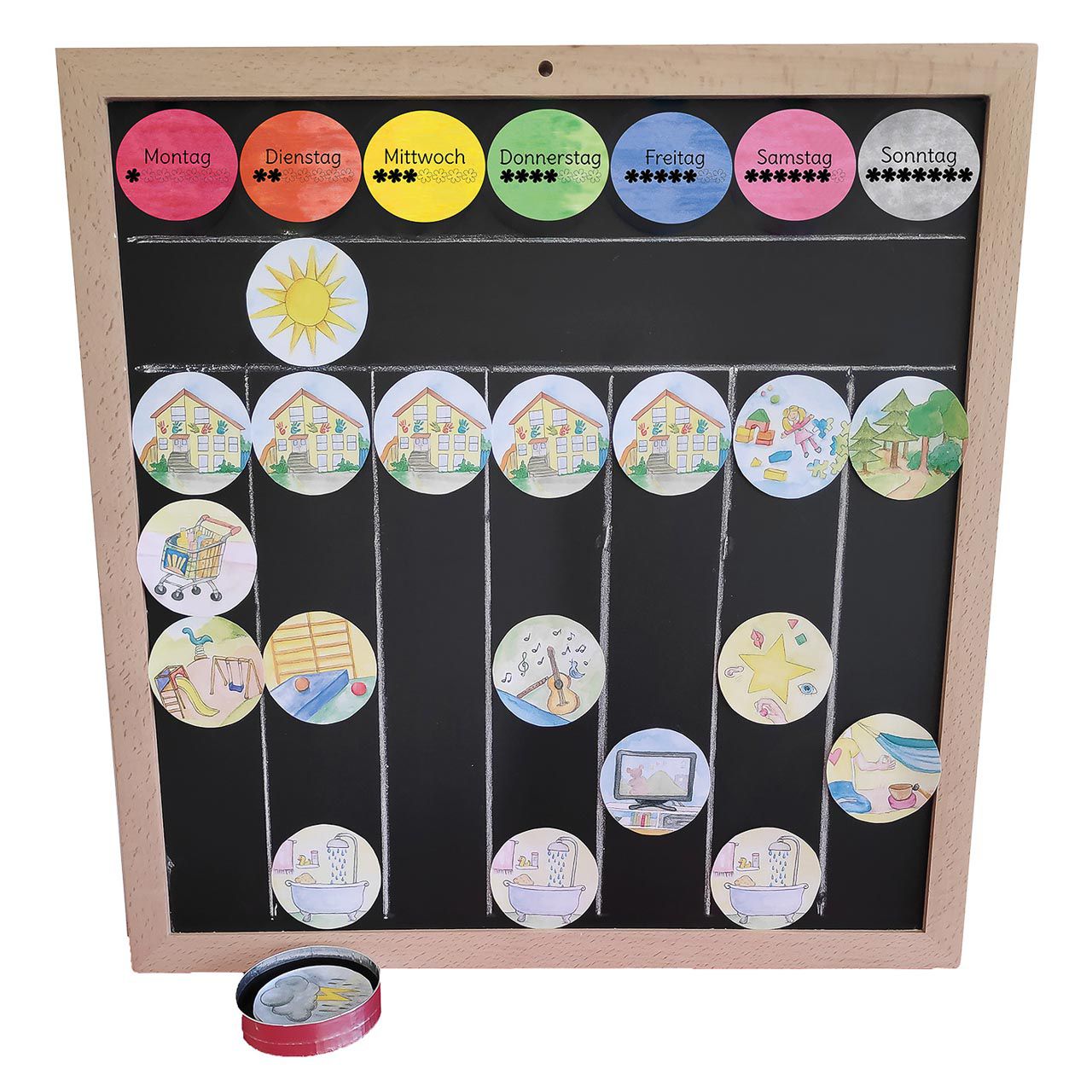 Tagesablaufkarten 96-tlg.  für Farbkreis