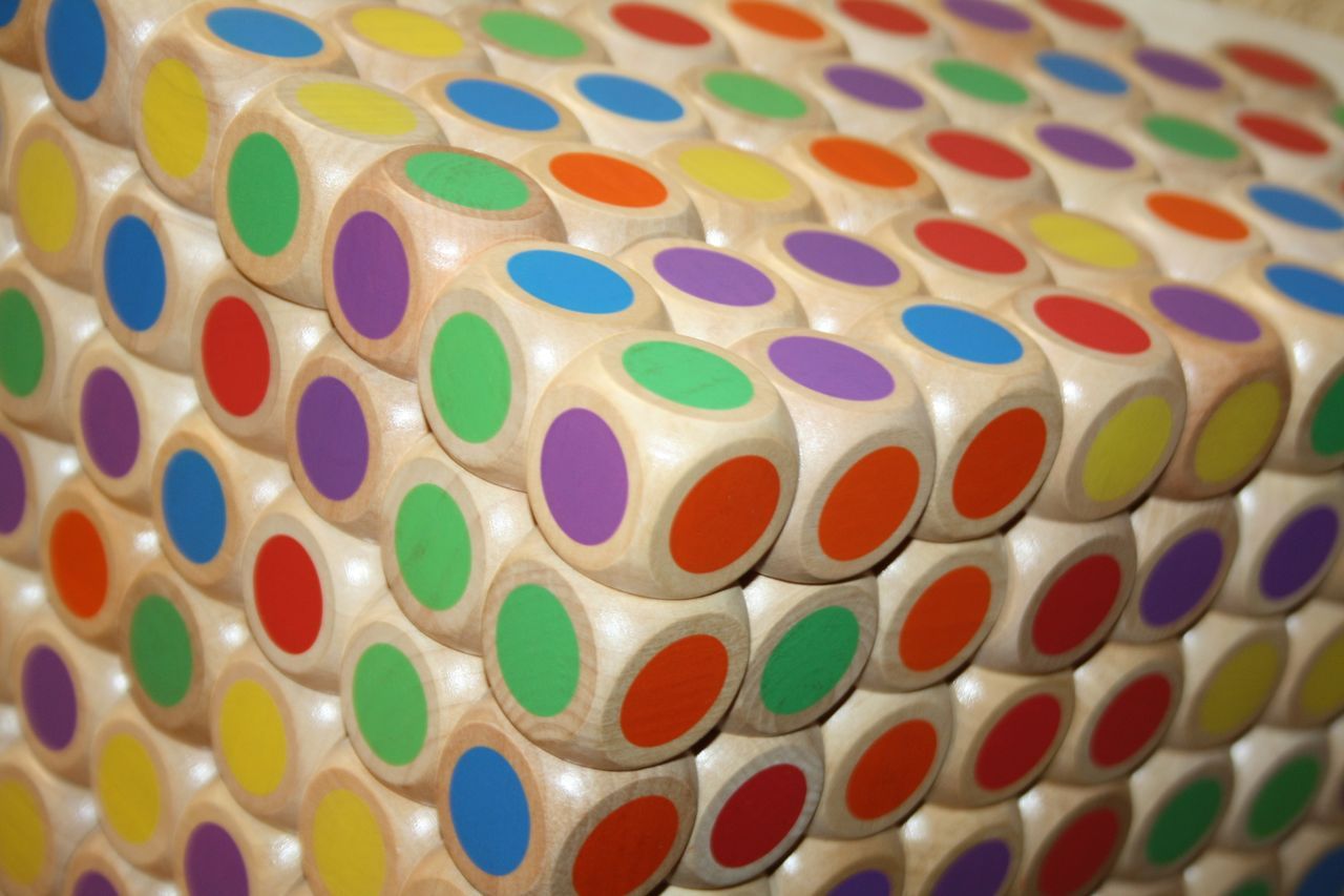 Würfel-Set, 4 versch., 200er-Pack