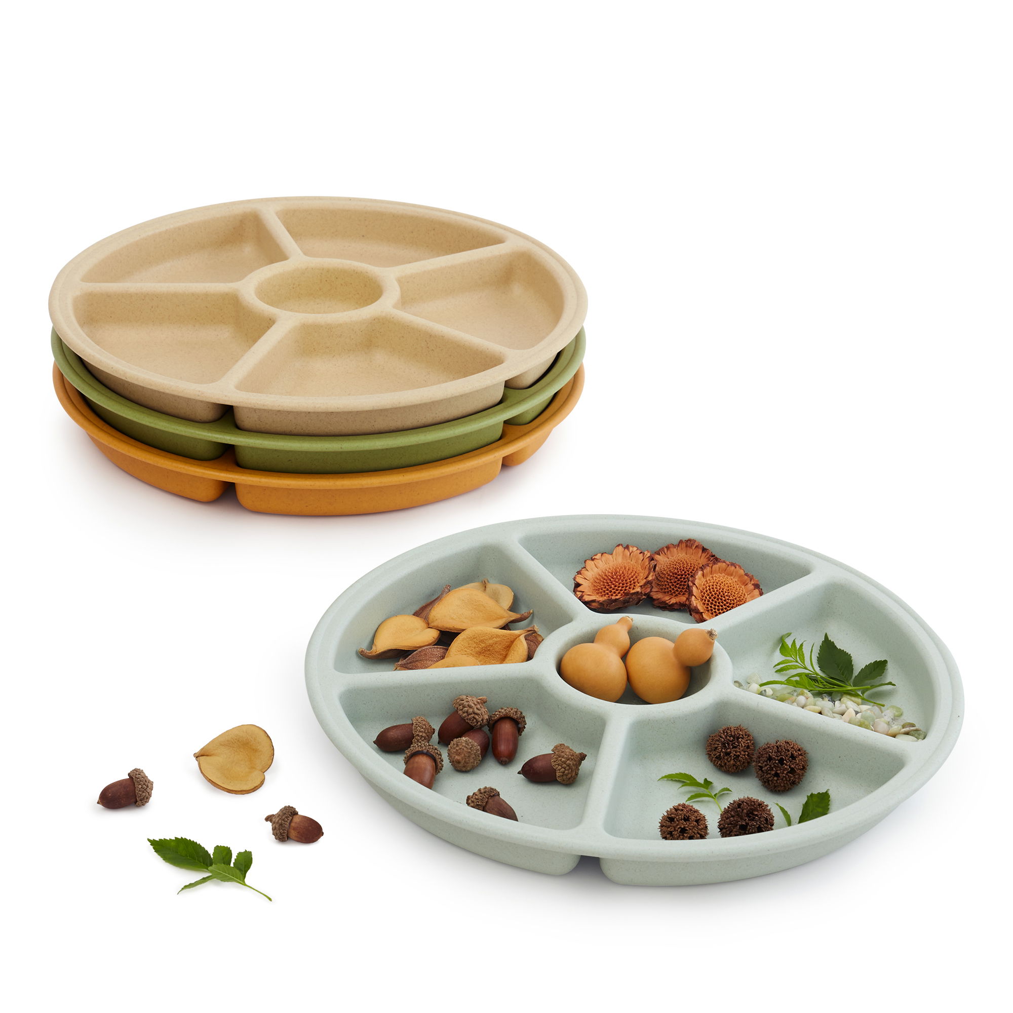 Sortierschalen, Erdfarben, 4er-Set