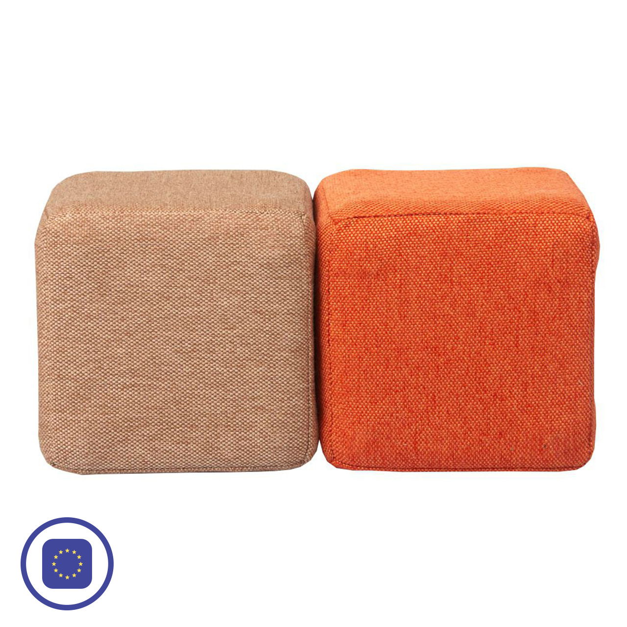 JollyHeap Magnetbausteine 100er Pack, hellbraun/orange