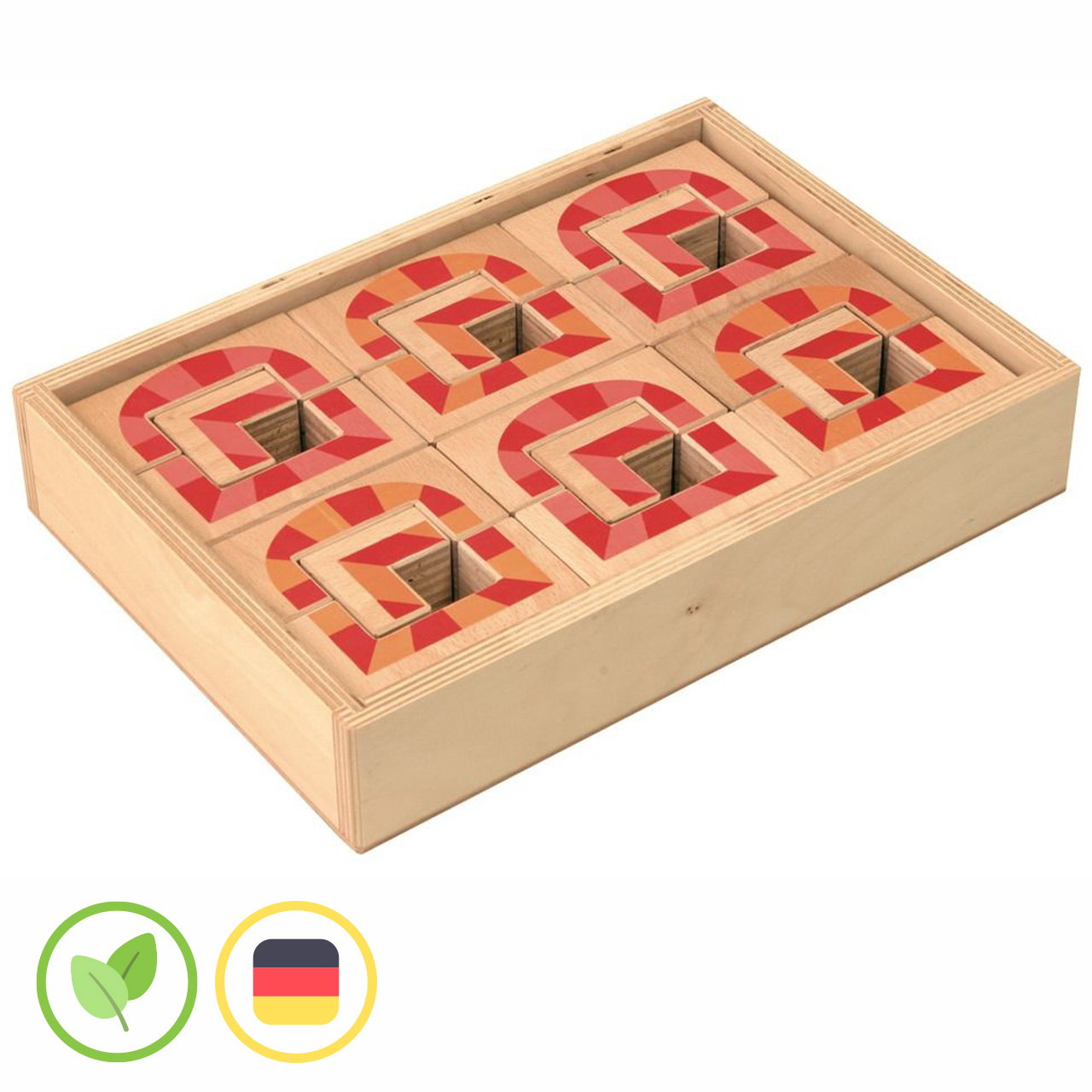 Antik-Fenster Set mit Holzkiste 18 tlg.