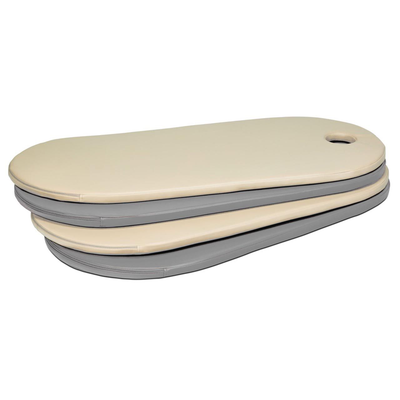 Set mit 4 Matten beige / grau für Schlummerkasten