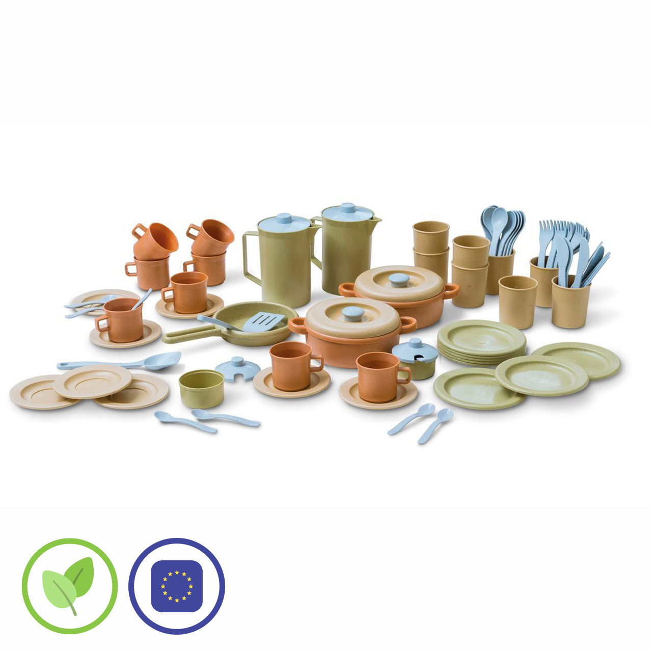 Bio-Plastik Coffee and Dinner Set 79-tlg.