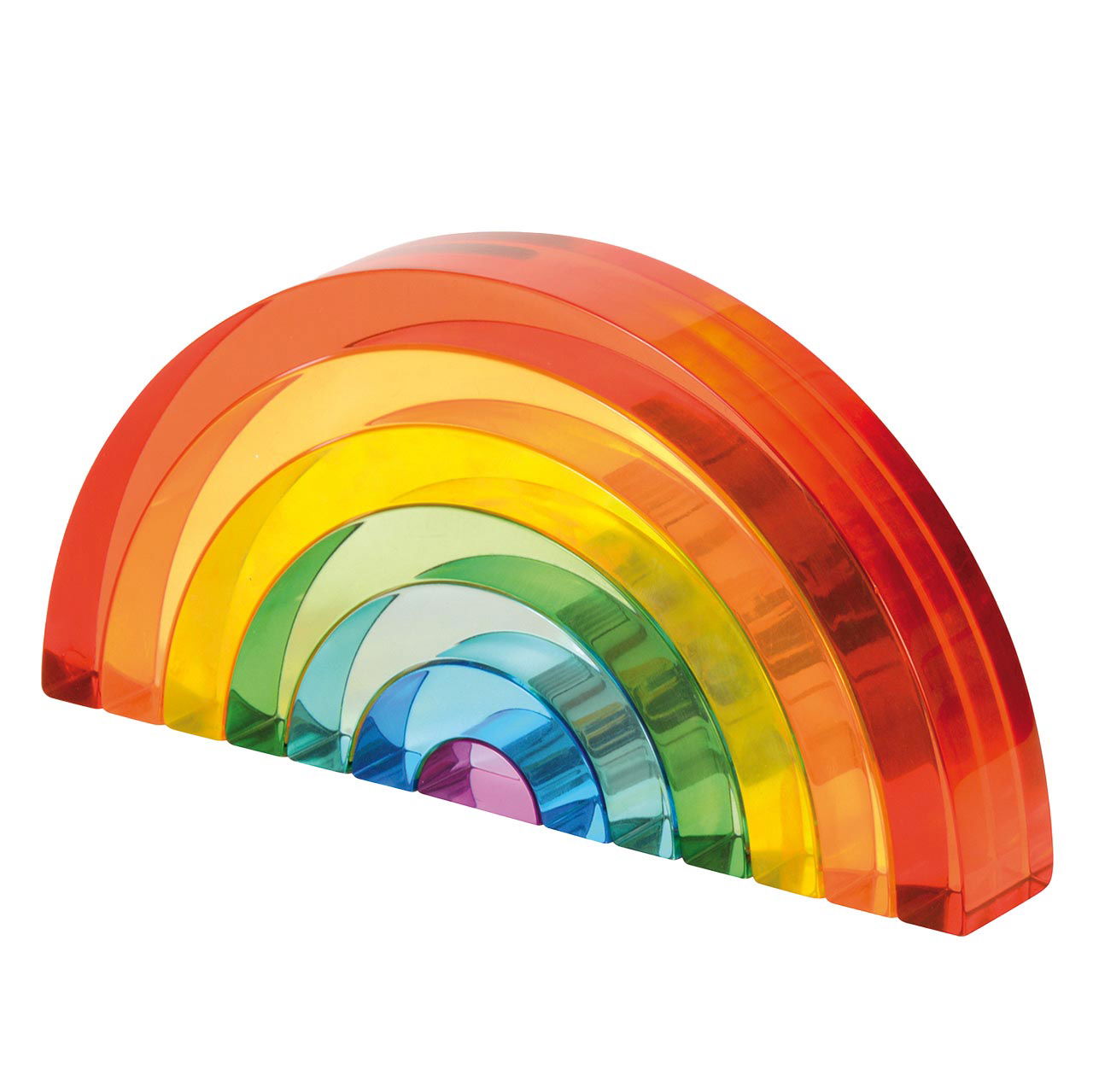 Regenbogen Acrylsteine, 7-tlg.