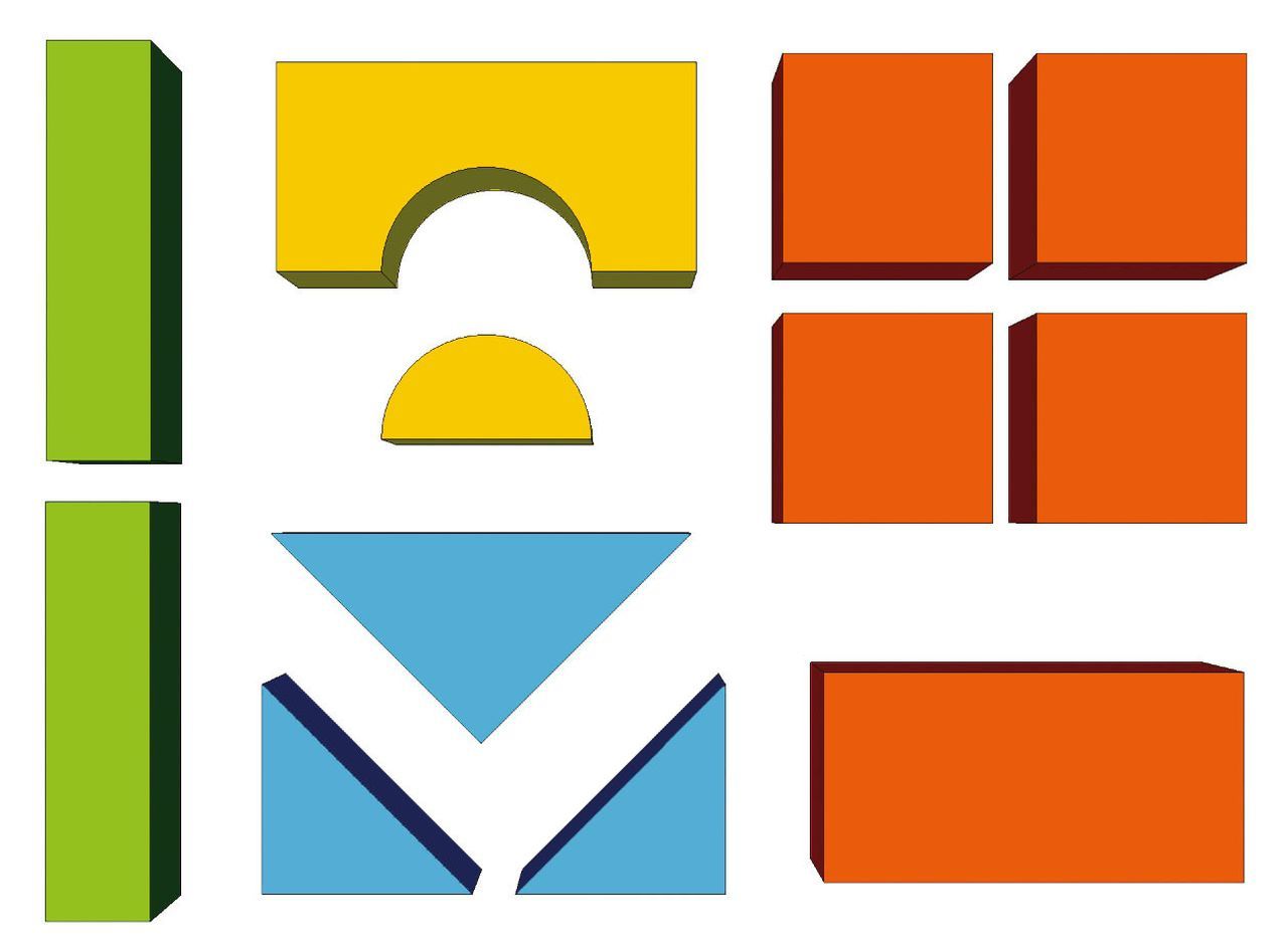 Bausteineset MAXI, 12-tlg.