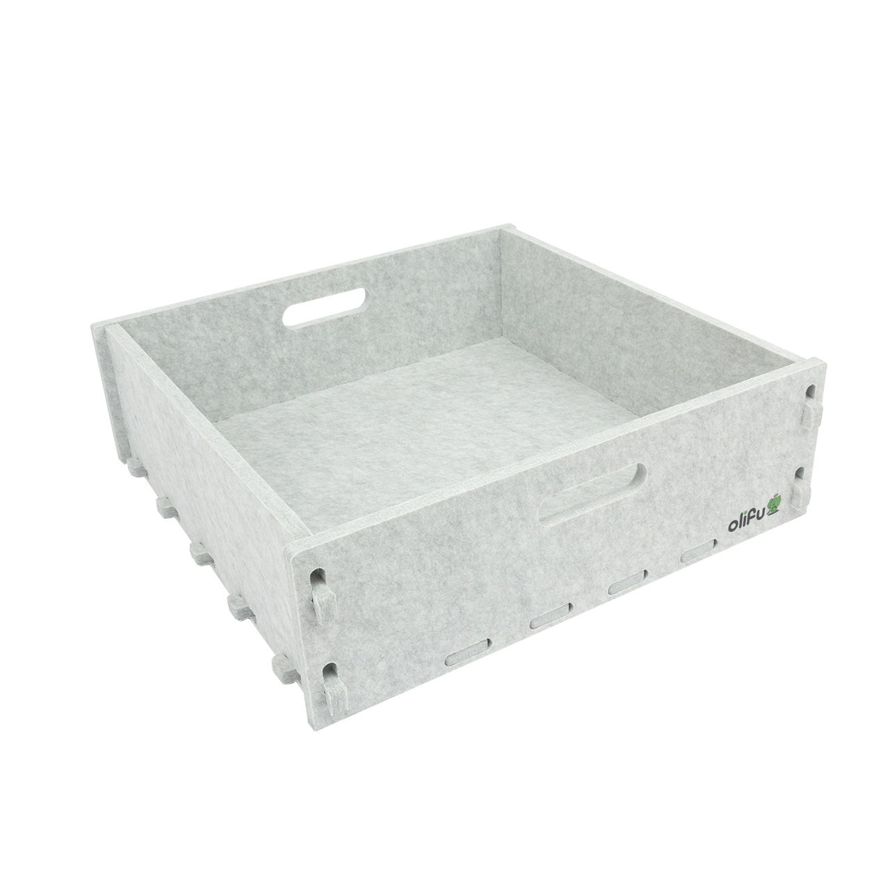 olifu Akustik Aufräumbox, mittel, grau