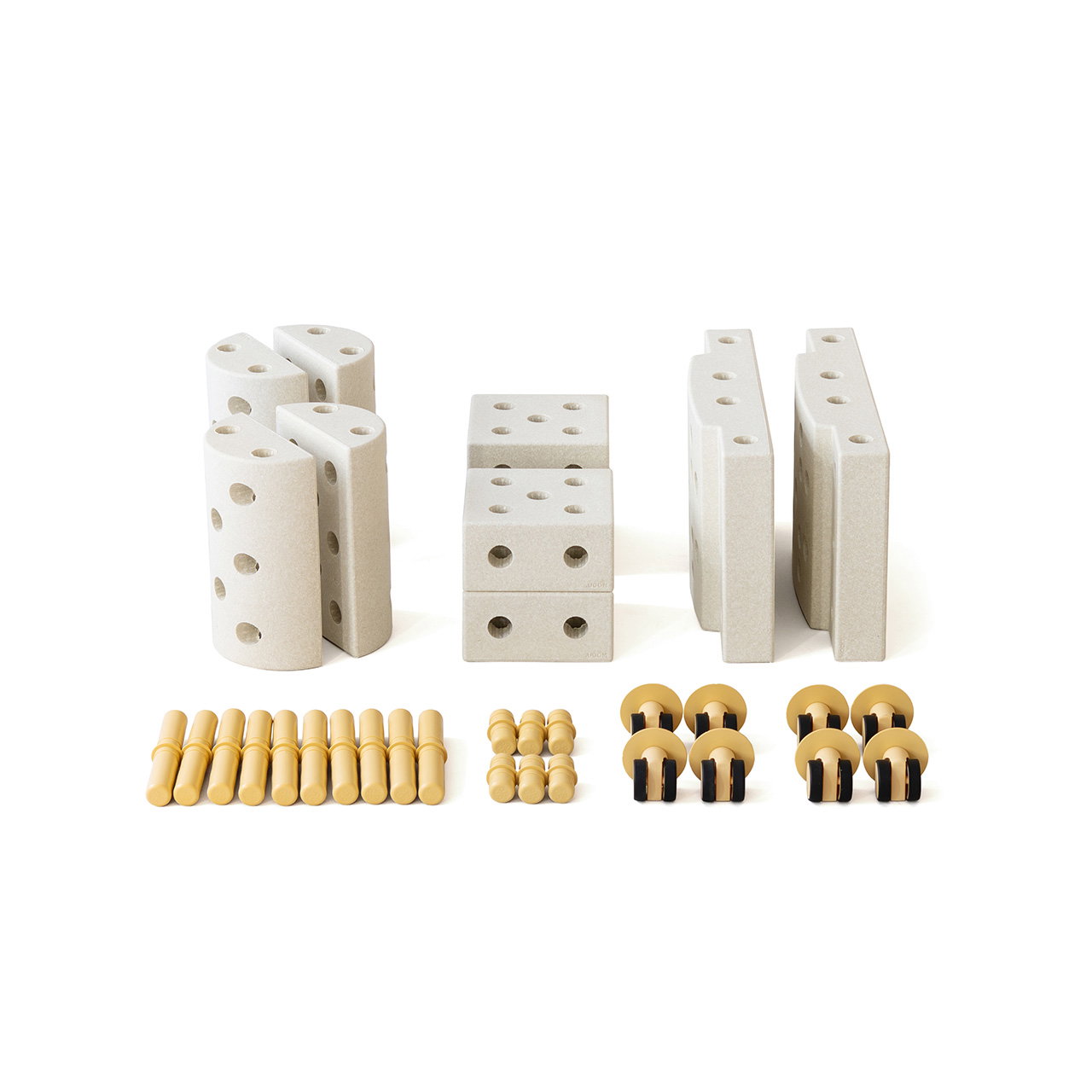 MODU kleines Lernspielzeug-Set, Sand Grey, 34-tlg